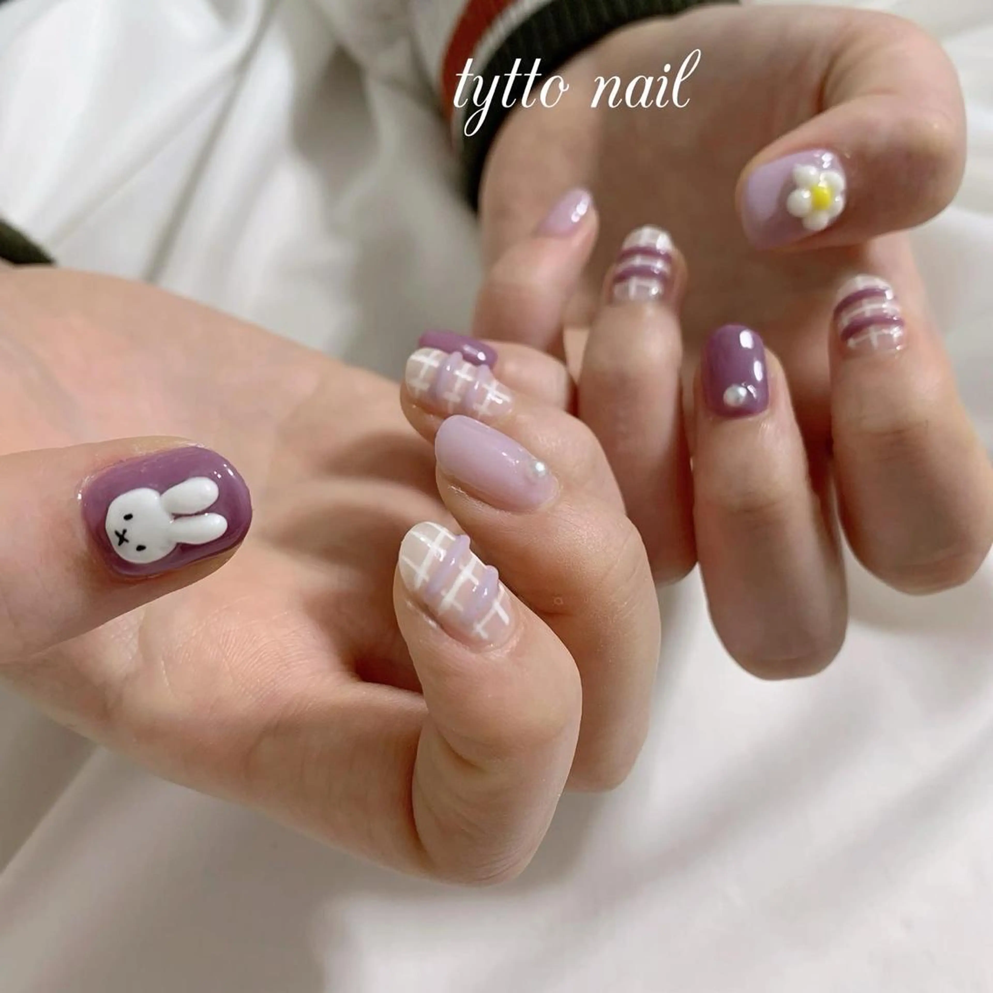 ネイル パープル ハンドネイル tytto nail ❤︎‪‪eri‪‪のネイルデザイン