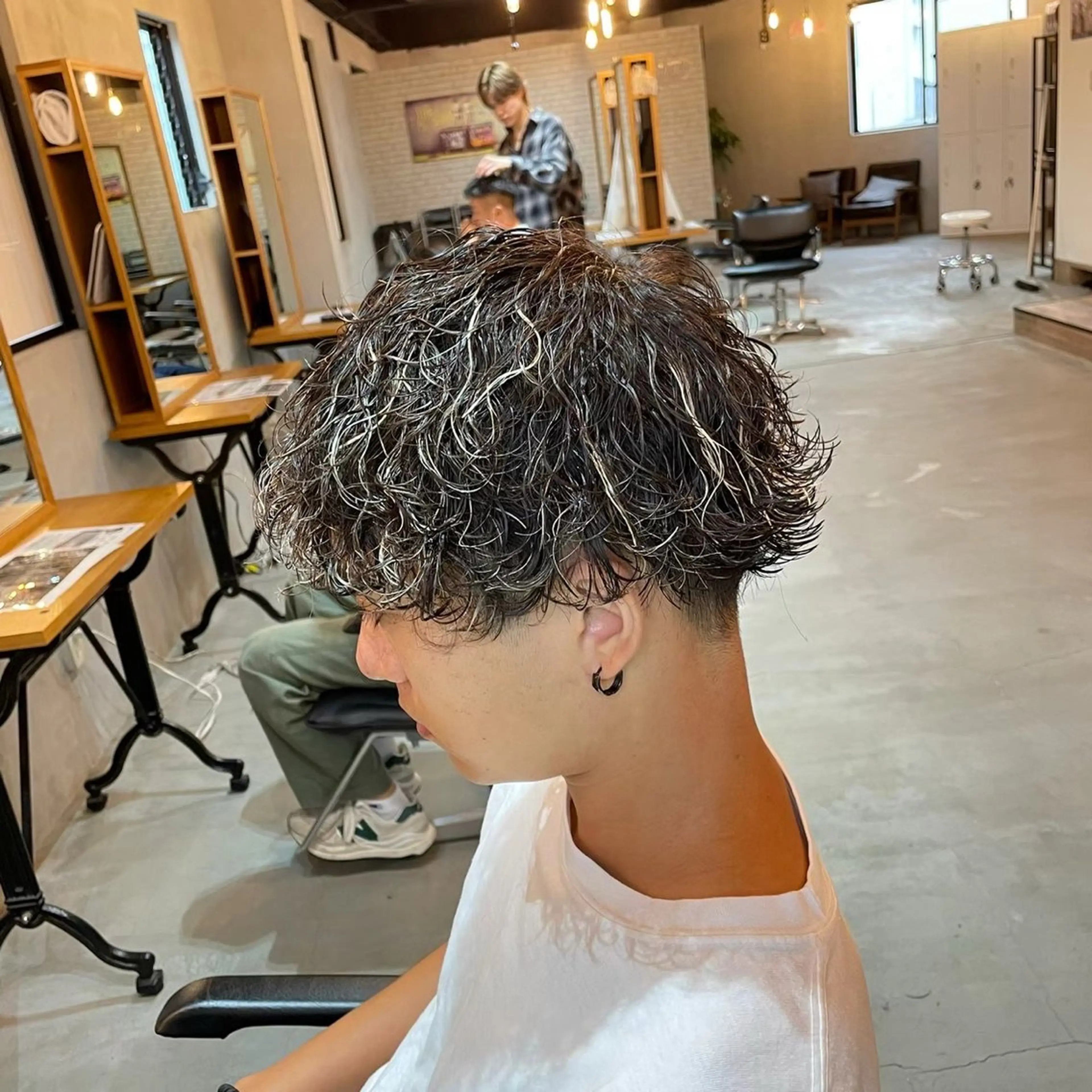 カラー パーマ メンズ 石川 歳也のヘアスタイル