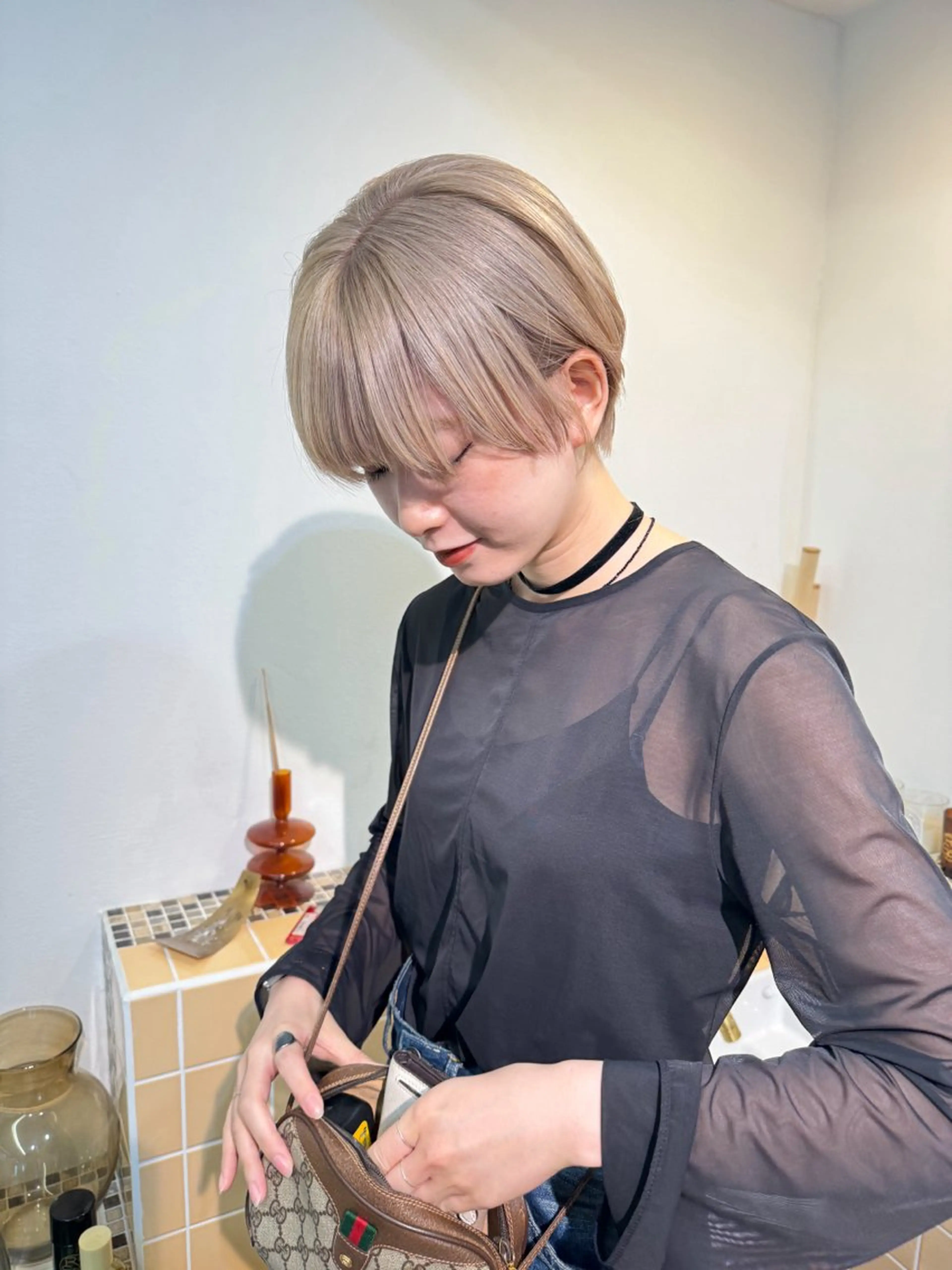 ショート カラー カット ヘアカラー Seeknext // Rukaのヘアスタイル