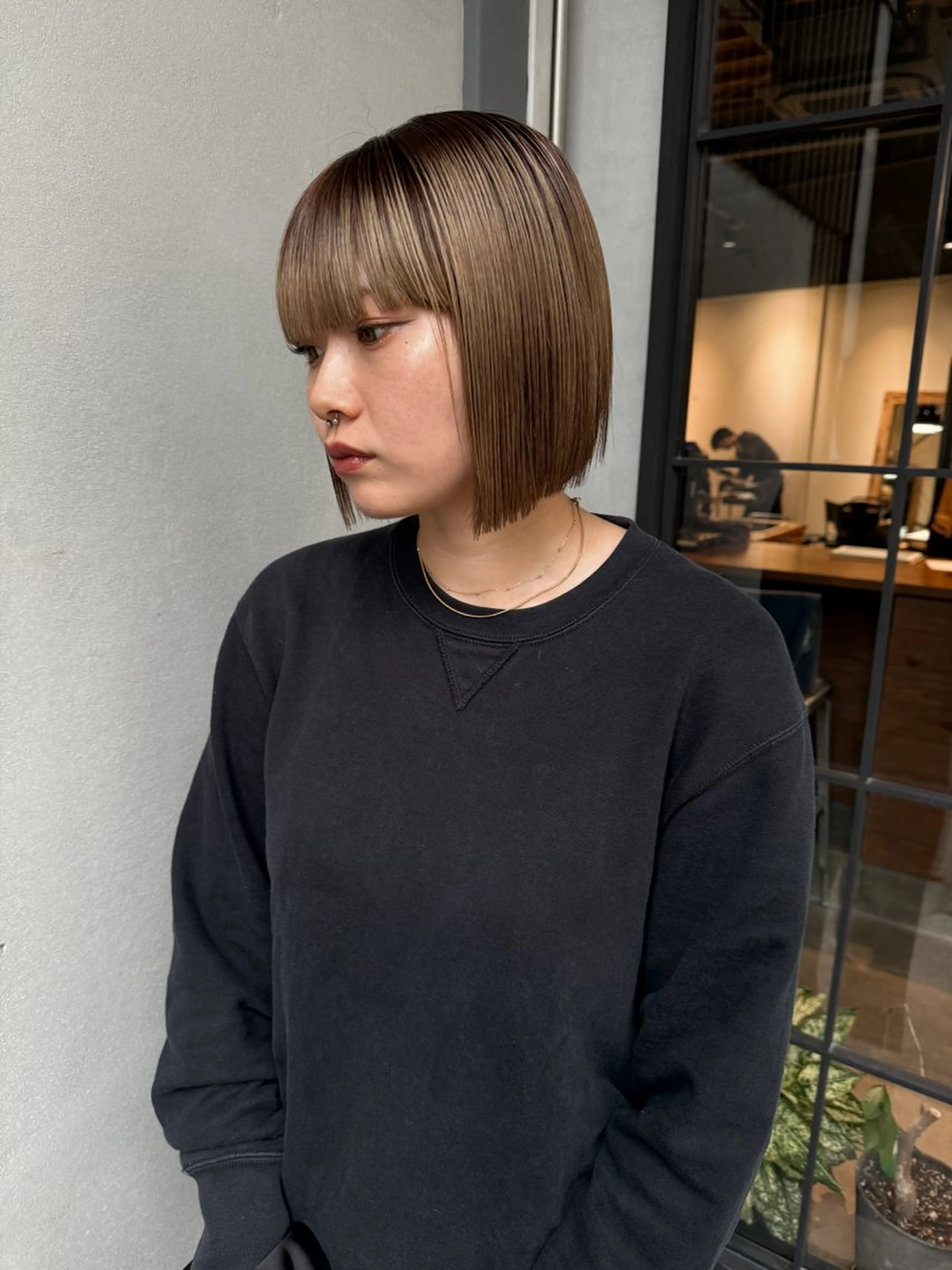 ミディアム カット fubuki🪷 似合わせカットカラーのヘアスタイル