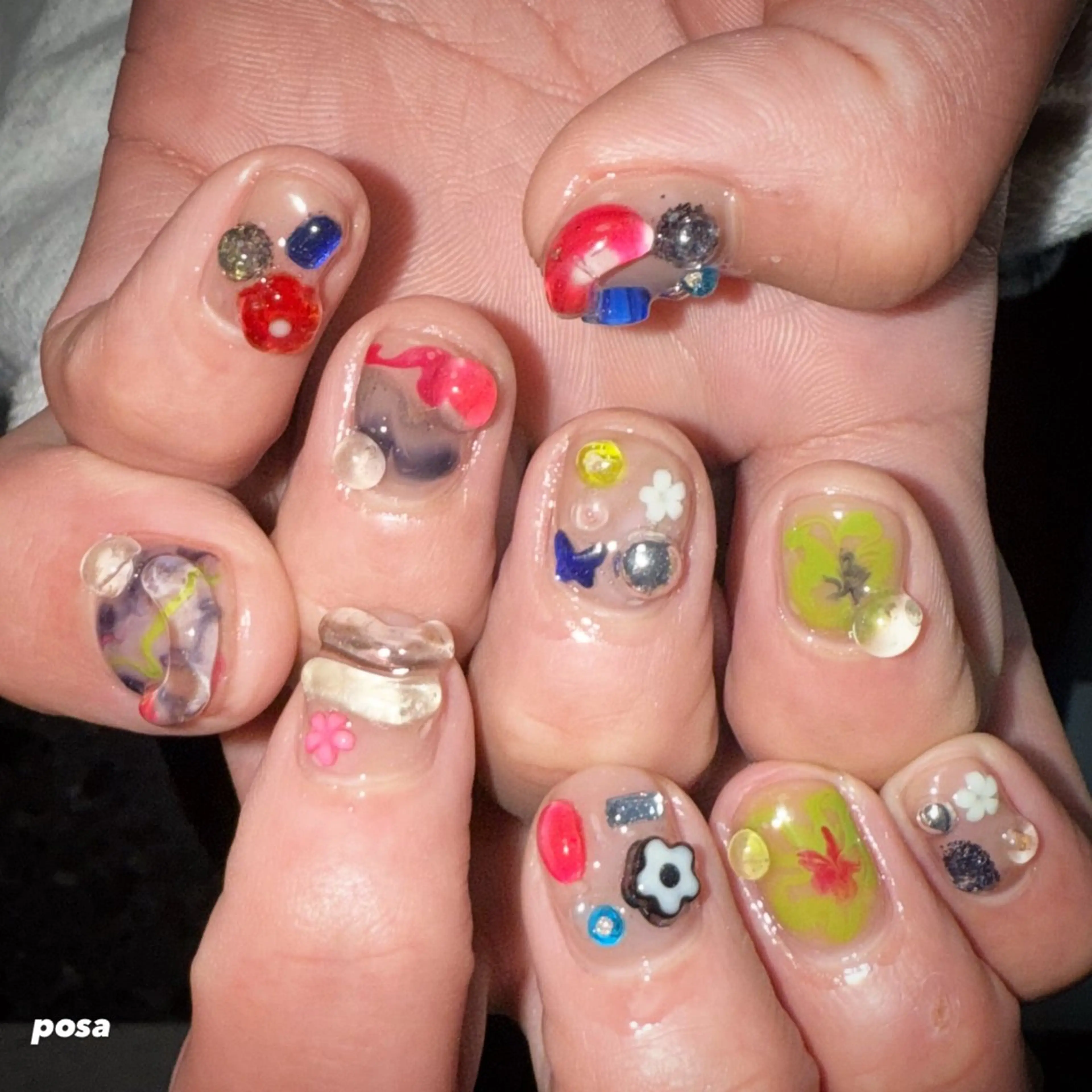 ネイル ニュアンスネイル ハンドネイル posa nail モエミのネイルデザイン