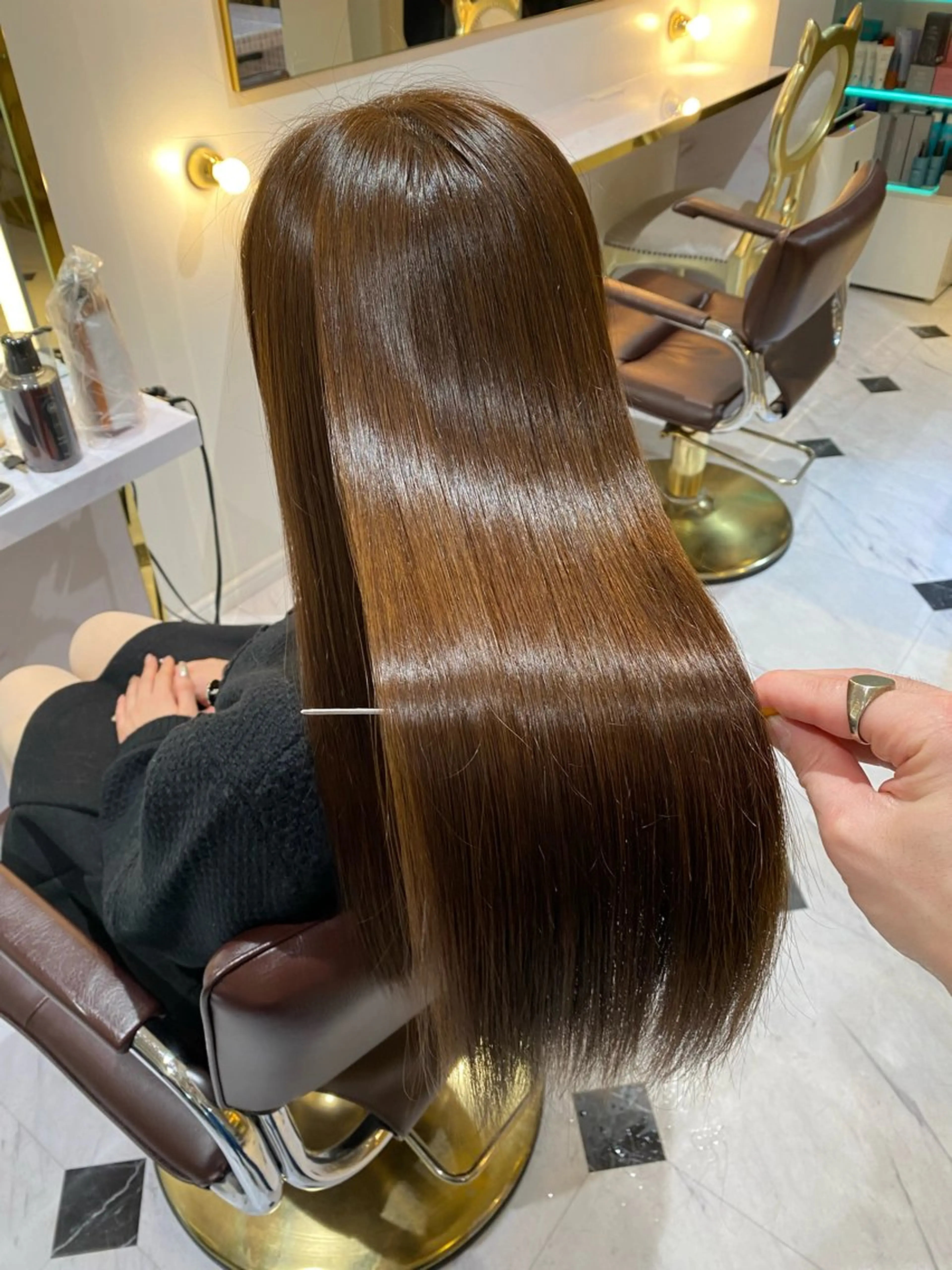 ロング カラー 髪質改善 ヘアカラー トリートメント ekolu北梅田店所属・梅田中崎町髪質改善 /オキヒロト/エコルのヘアスタイル