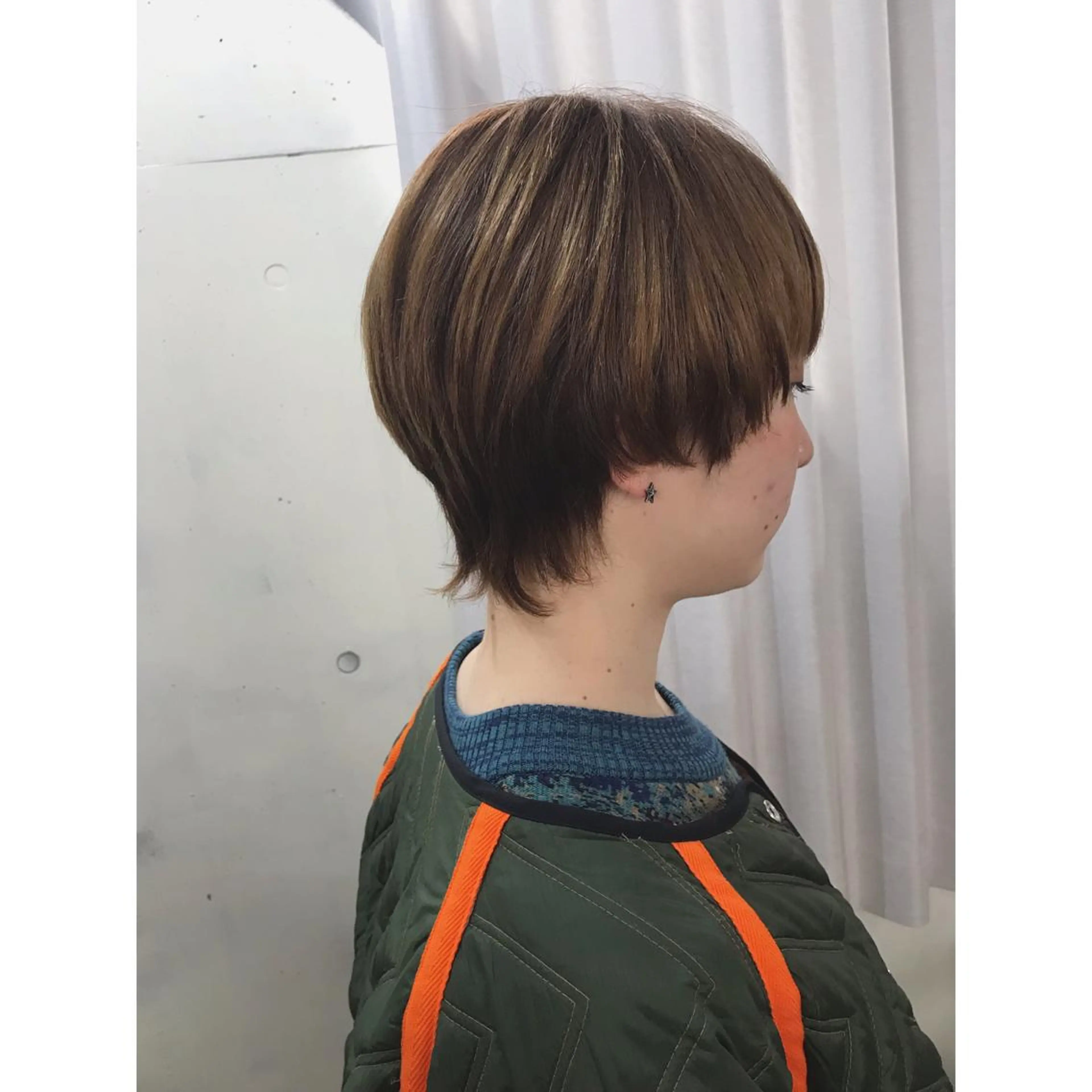 ショート カラー パーマ ウルフカット corona hairdesign KAZUE MAEDA所属・マエダ　カズエ🫶 coronahairのヘアスタイル