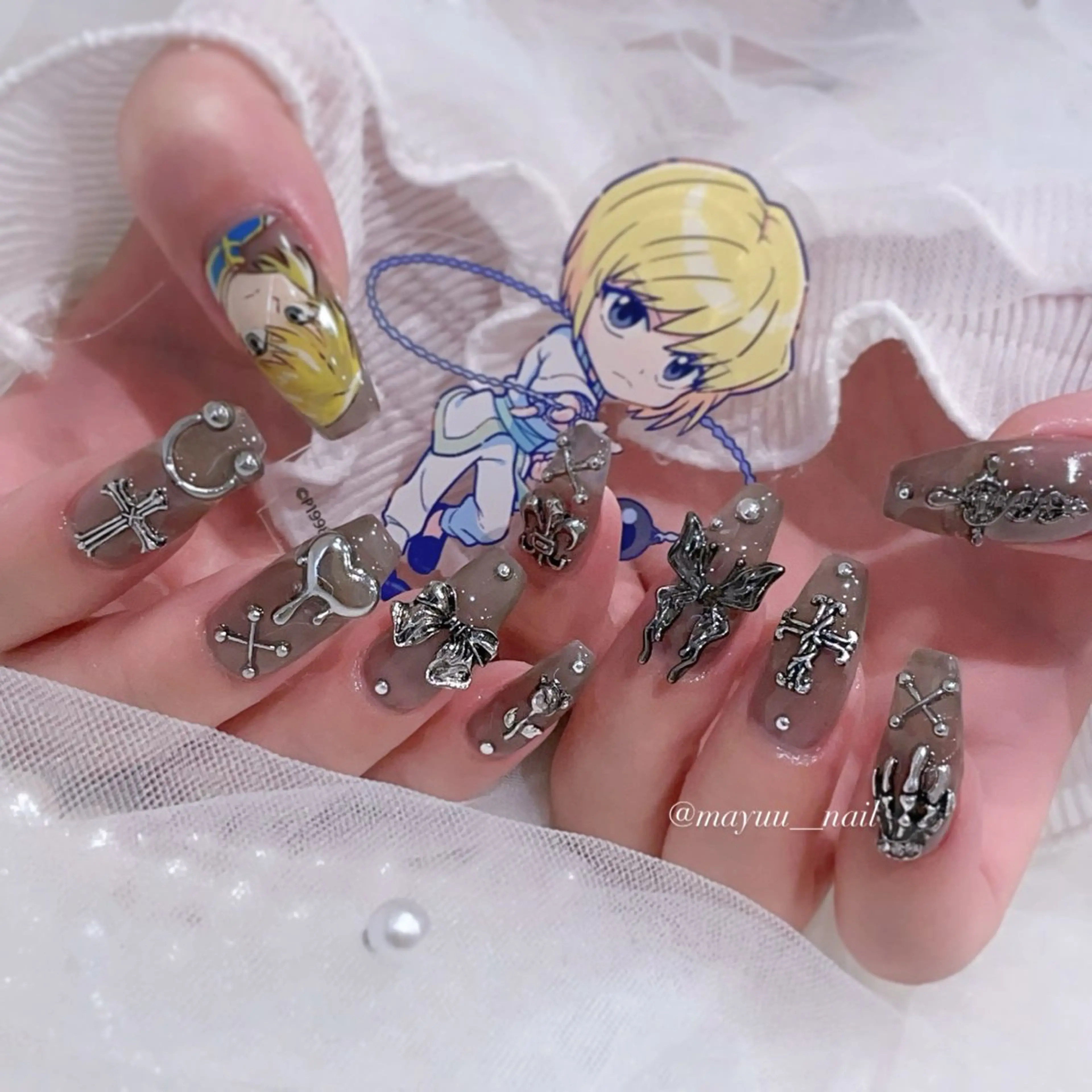 ネイル ハンドネイル 🎀 Mayu 🎀痛ネイルのネイルデザイン