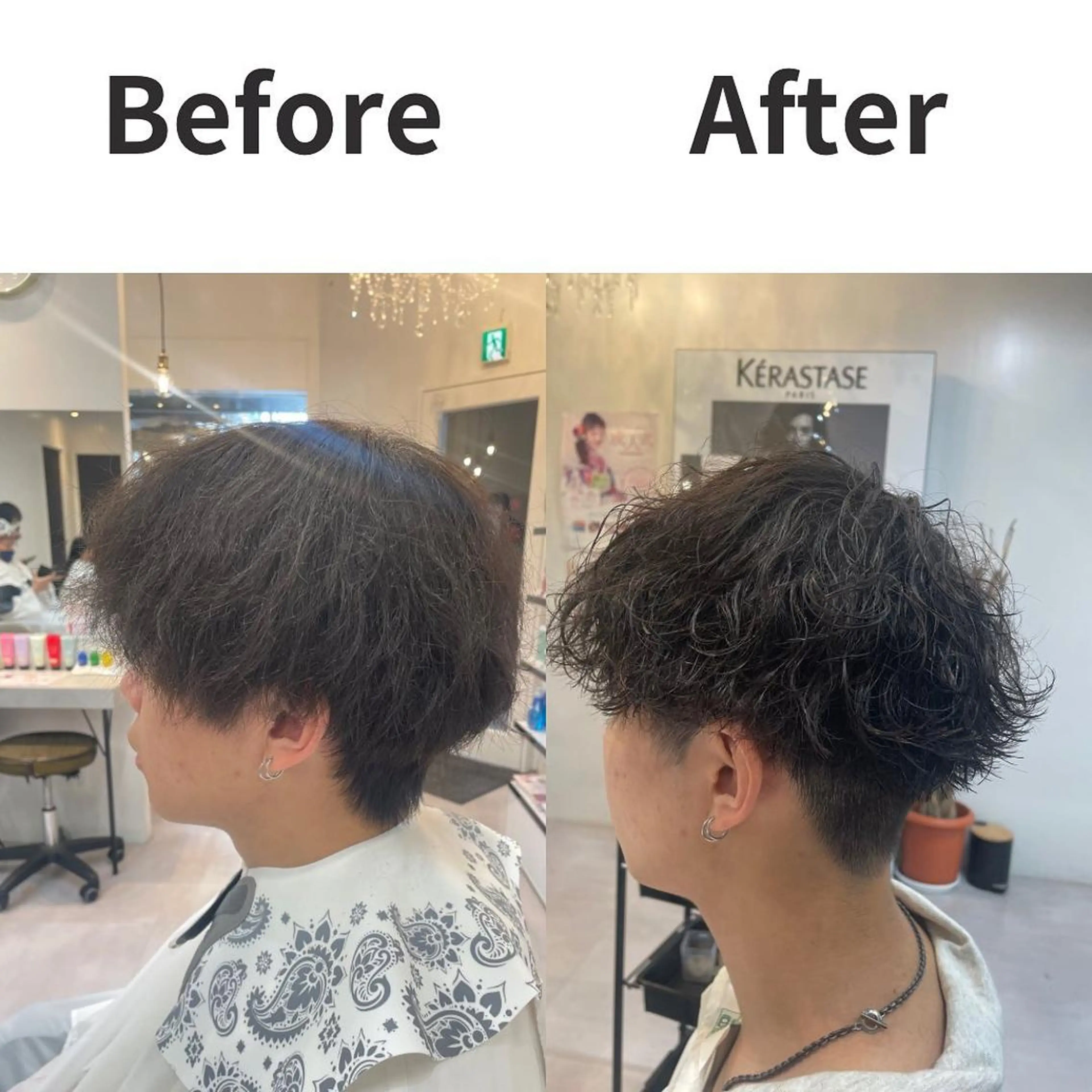 ショート 髪質改善× ハイライト溝江のヘアスタイル