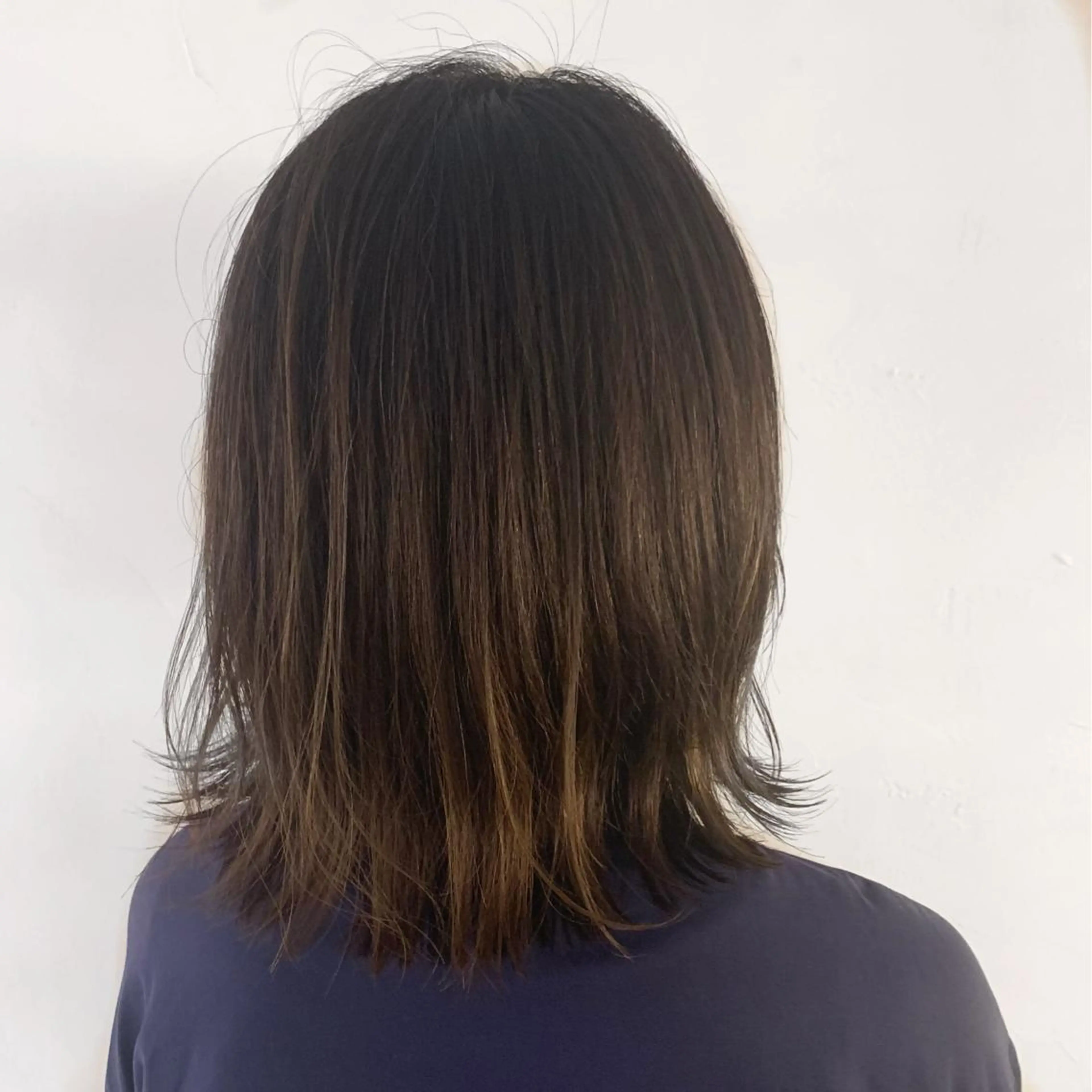 ミディアム アッシュ ボブ 韓国ﾍｱ&ｼｮｰﾄ ボブ💜桑原のヘアスタイル