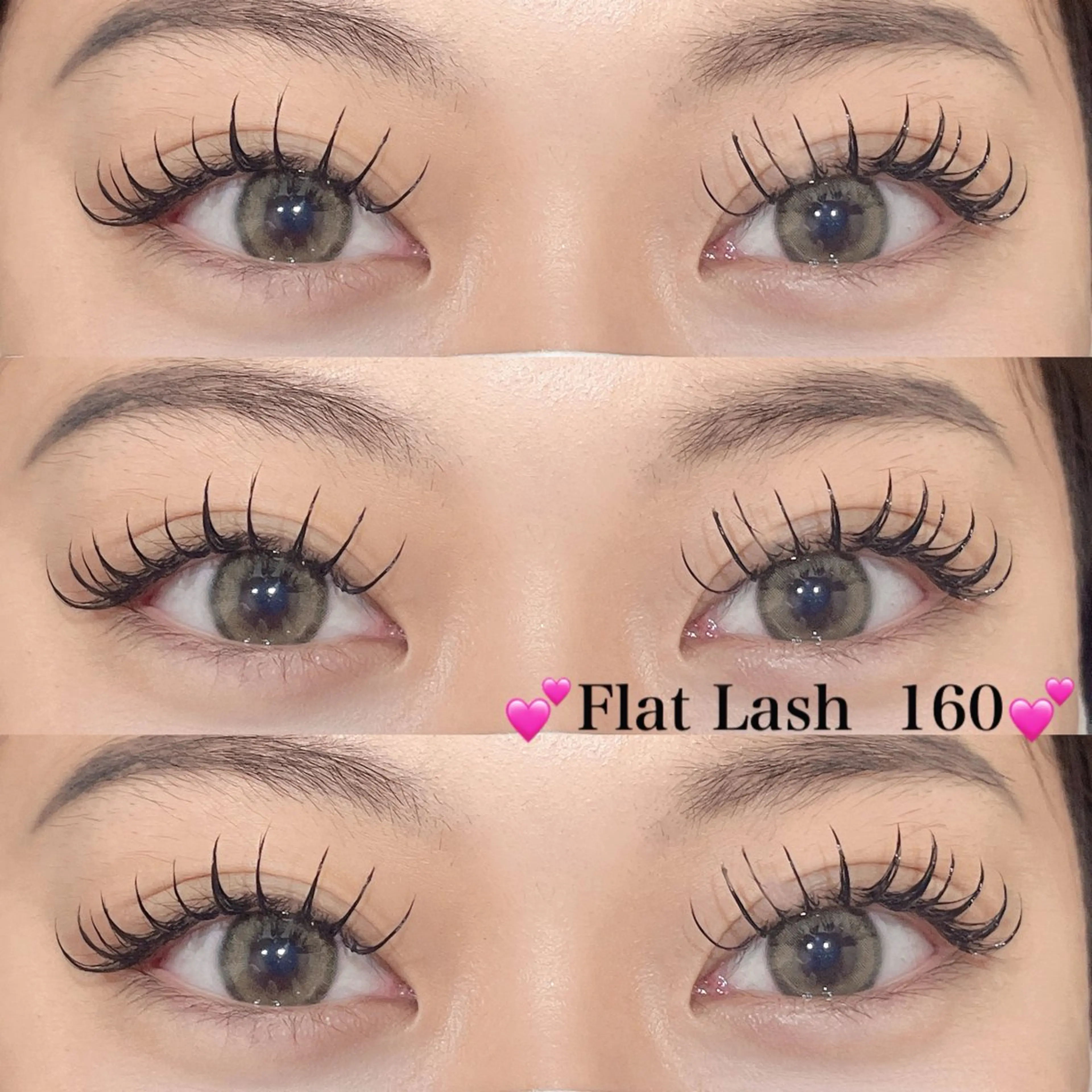 マツエク・マツパ フラットラッシュ 韓国風マツエク パリジェンヌラッシュリフト 下まつげエクステ 一重×まつ毛パーマ マツエク Rairia momoka🎀✨のマツエク・マツパデザイン