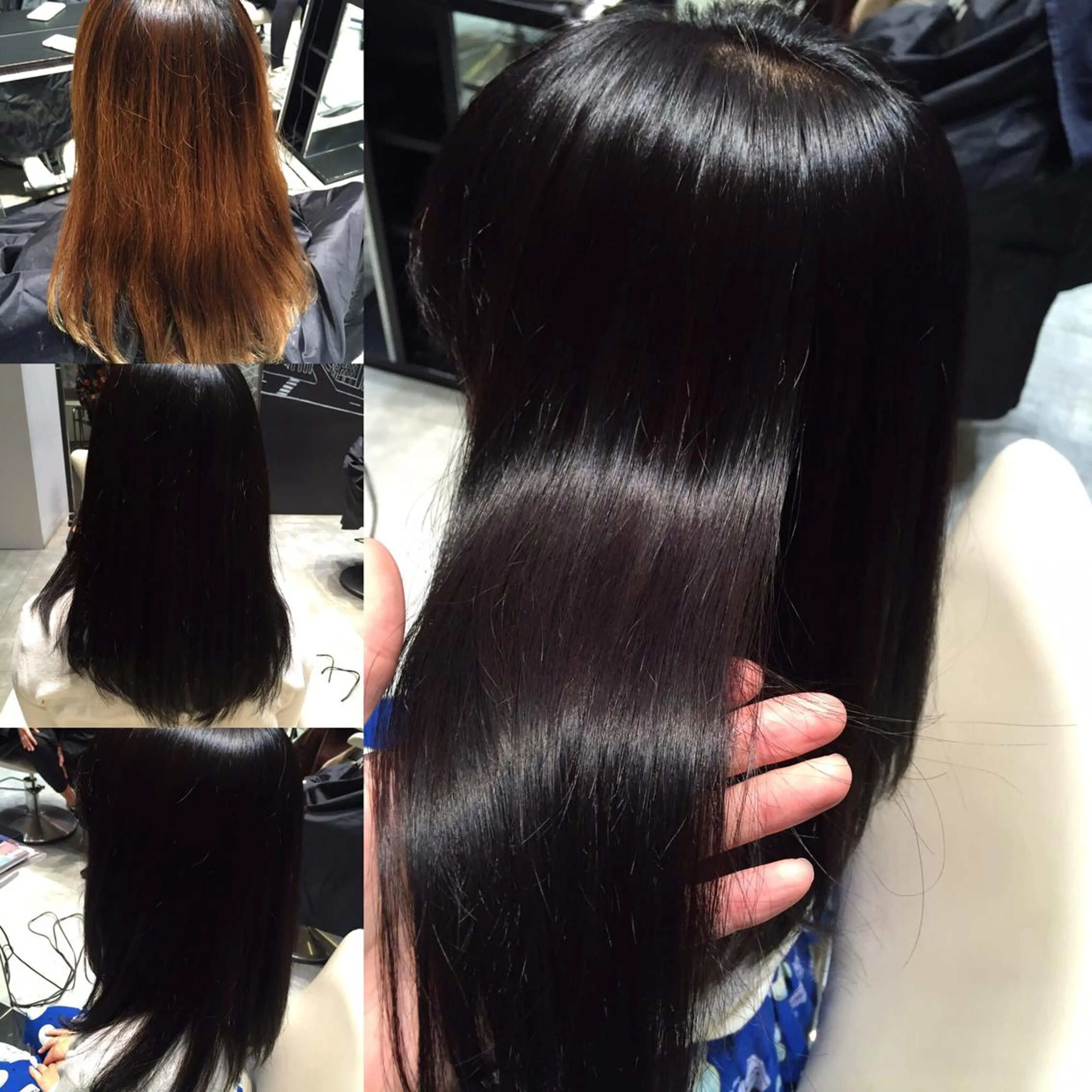 ショート ミディアム セミロング ロング カラー 黒髪 Re:ta KANZOのヘアスタイル