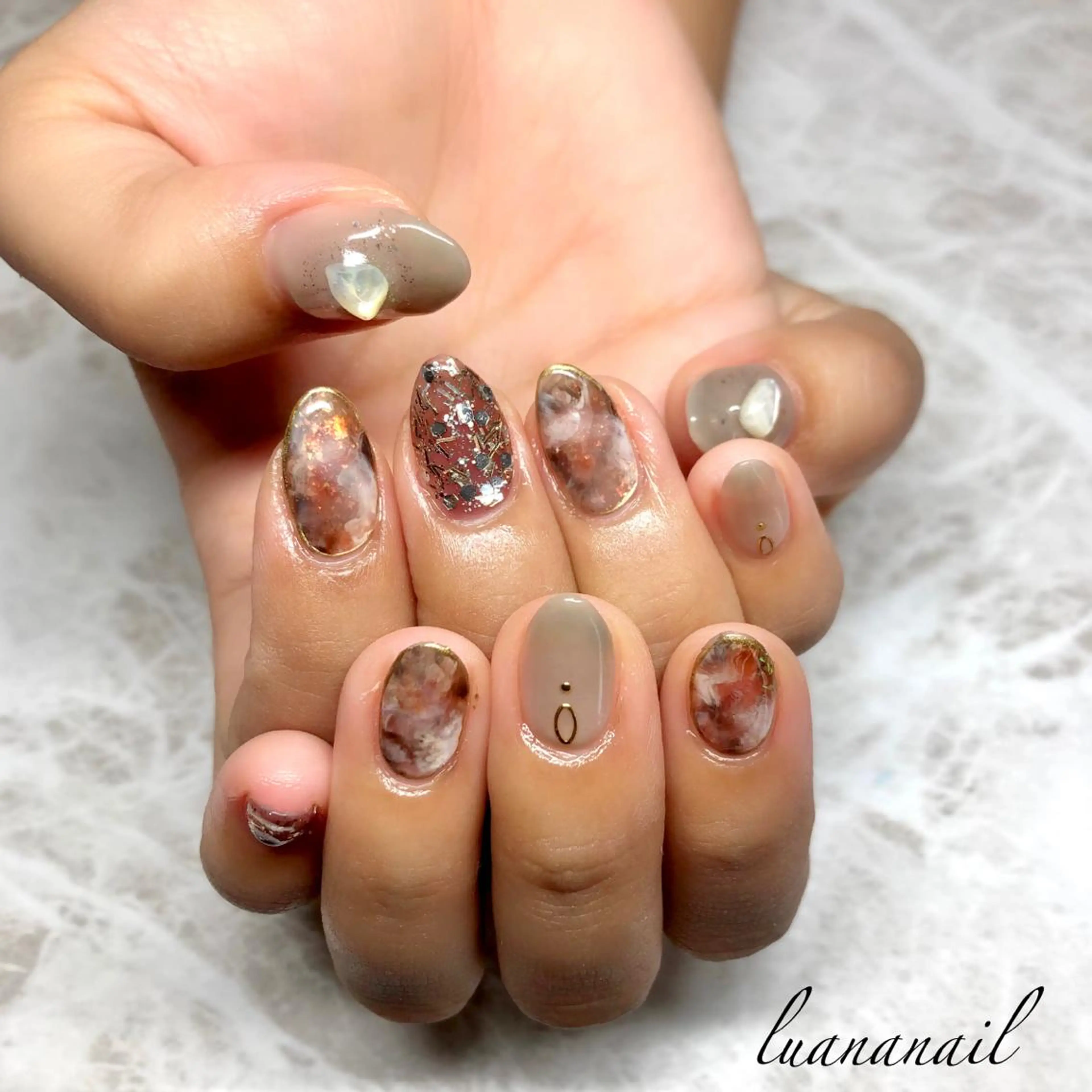 ネイル アートネイル ハンドネイル luana nailのネイルデザイン