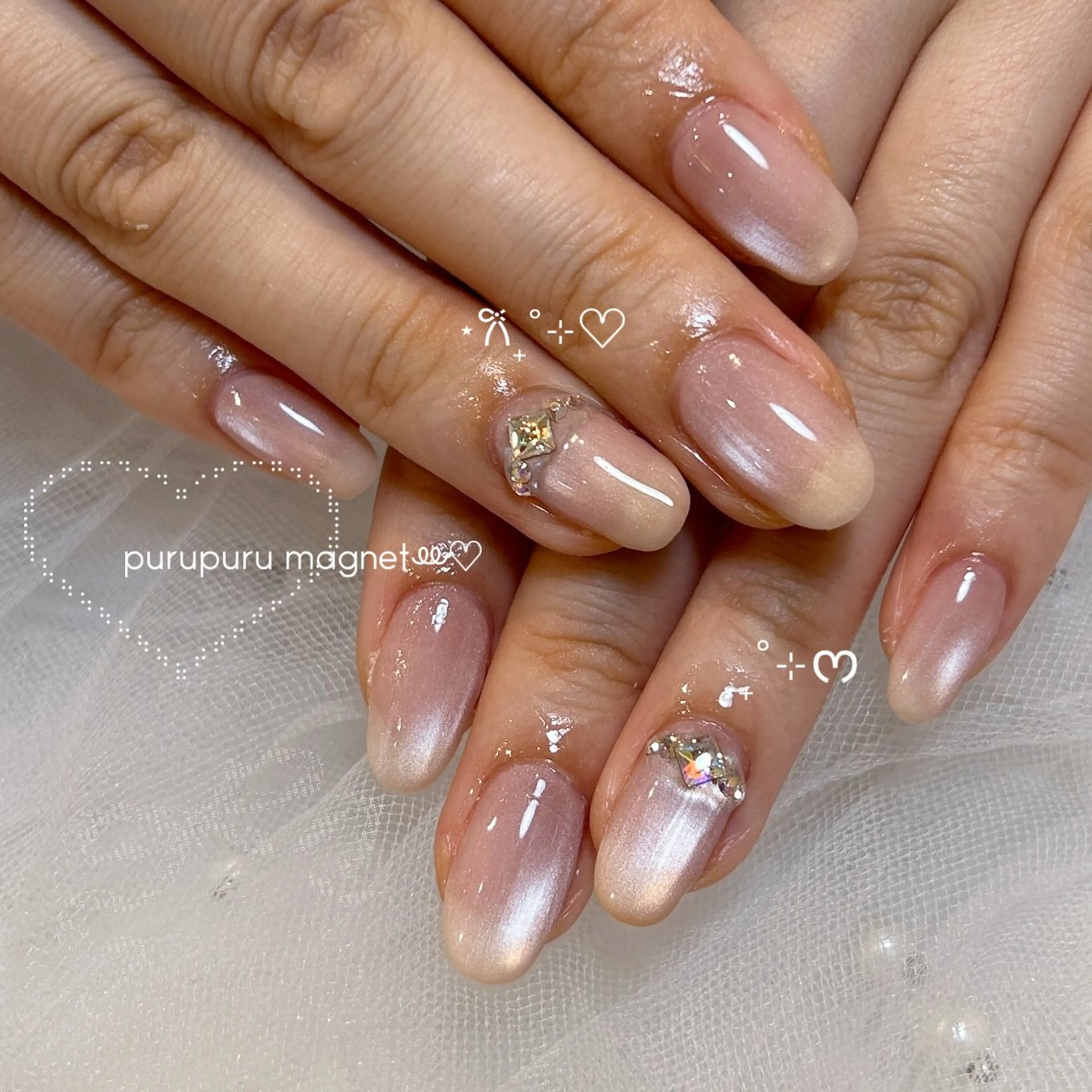 ネイル マグネットネイル ハンドネイル sayuri ໒꒱のネイルデザイン
