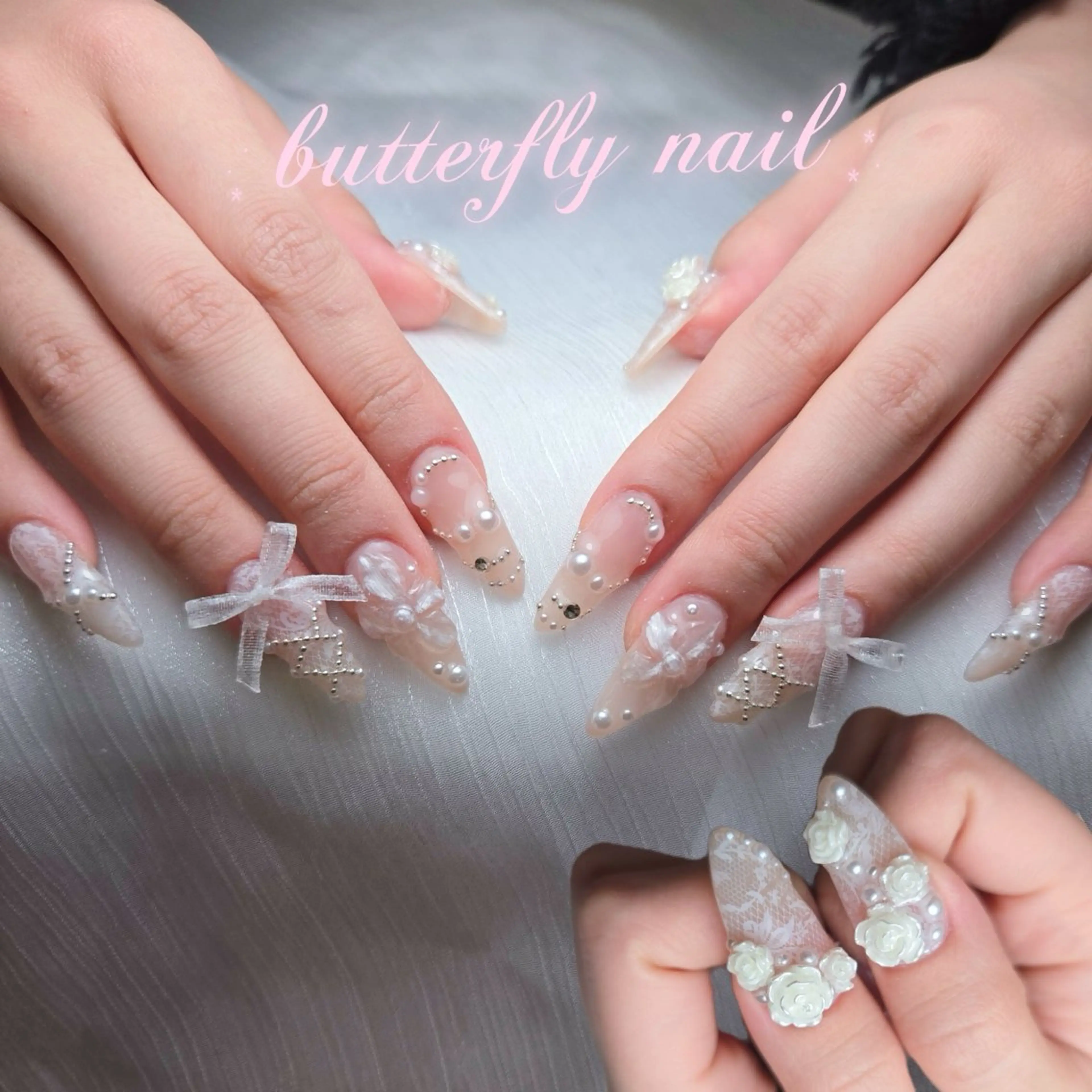 ネイル 蝶々ネイル サロンのネイルデザイン