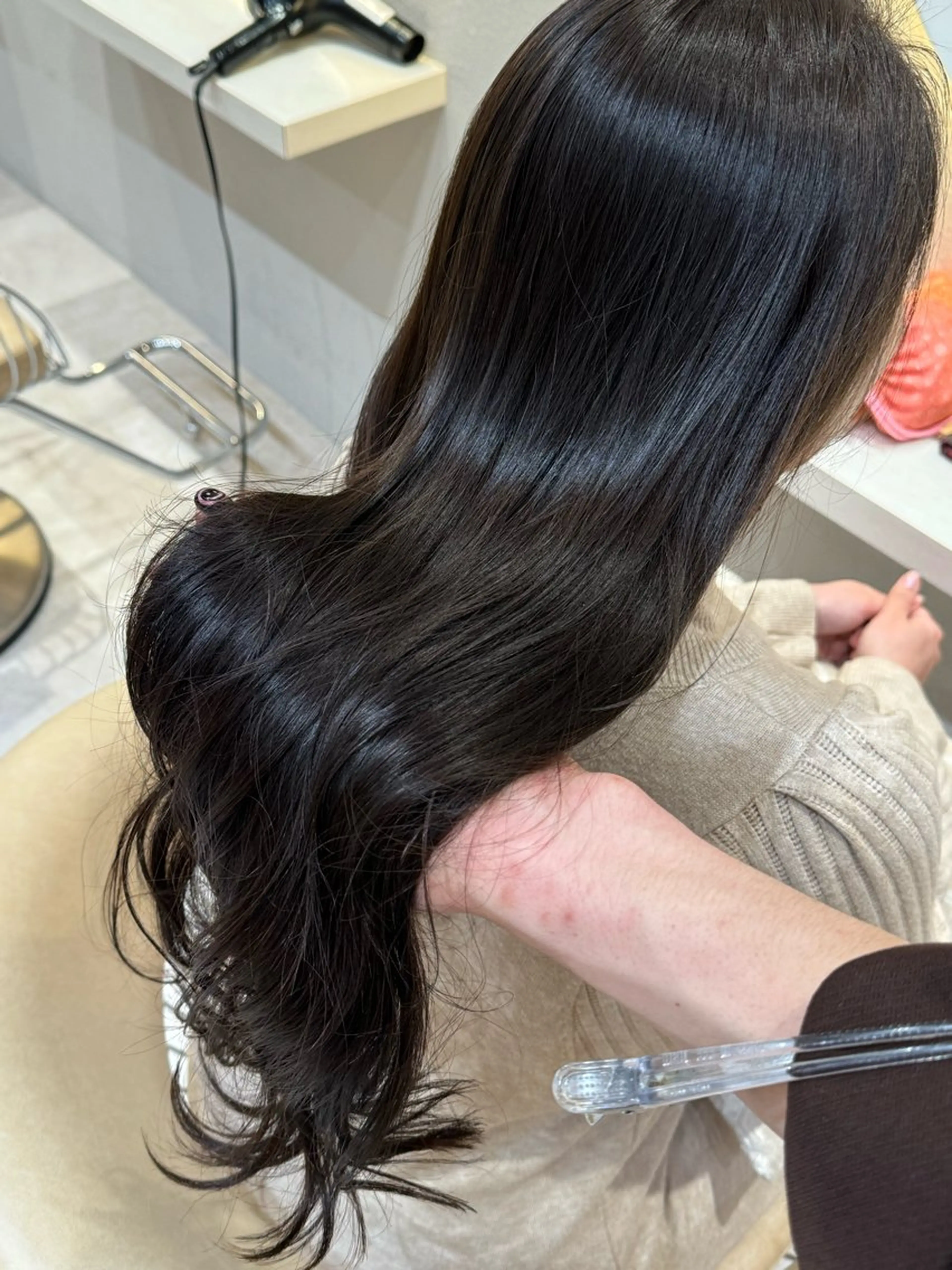 ロング カット ヘアカラー トリートメント 🩵縮毛矯正・ボブ 岩原朋也🩵のヘアスタイル