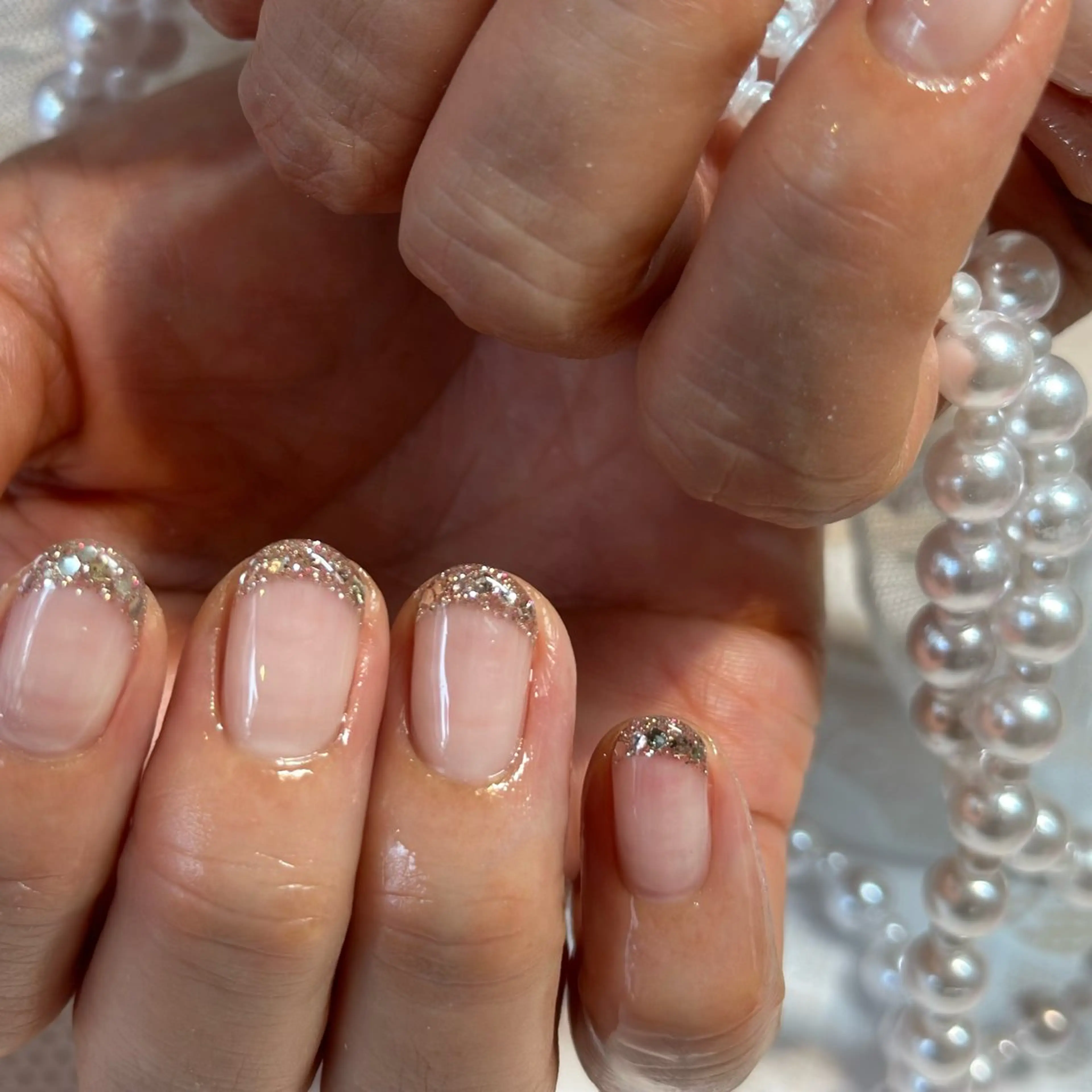 ≪フレンチ♪・オフなし!≫ベースカラー別途/ケア込み🪽の写真