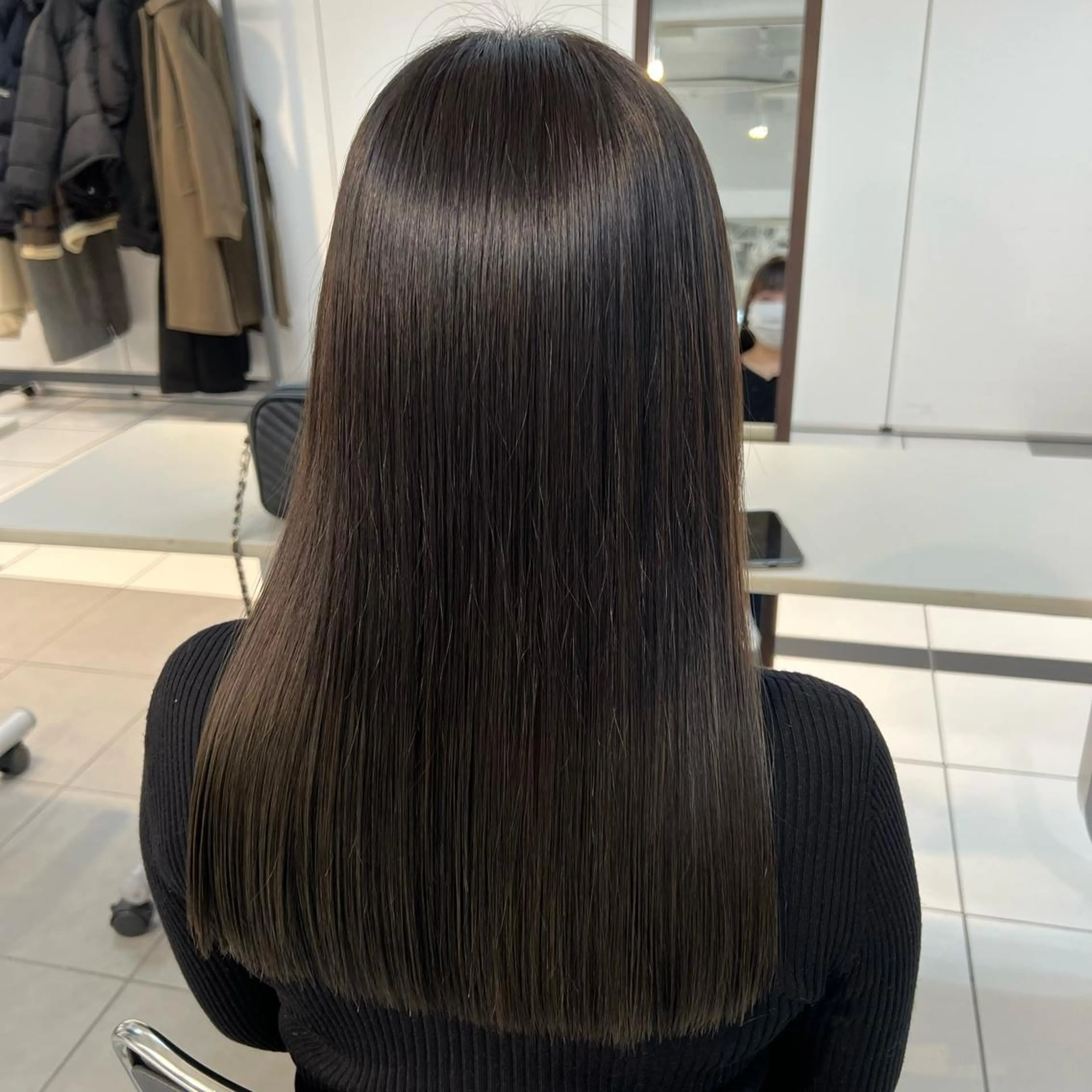 🍬ダメージレスの新技術🍬🍭カット+弱酸性ストレート+トリートメント🍭【銀座】の写真