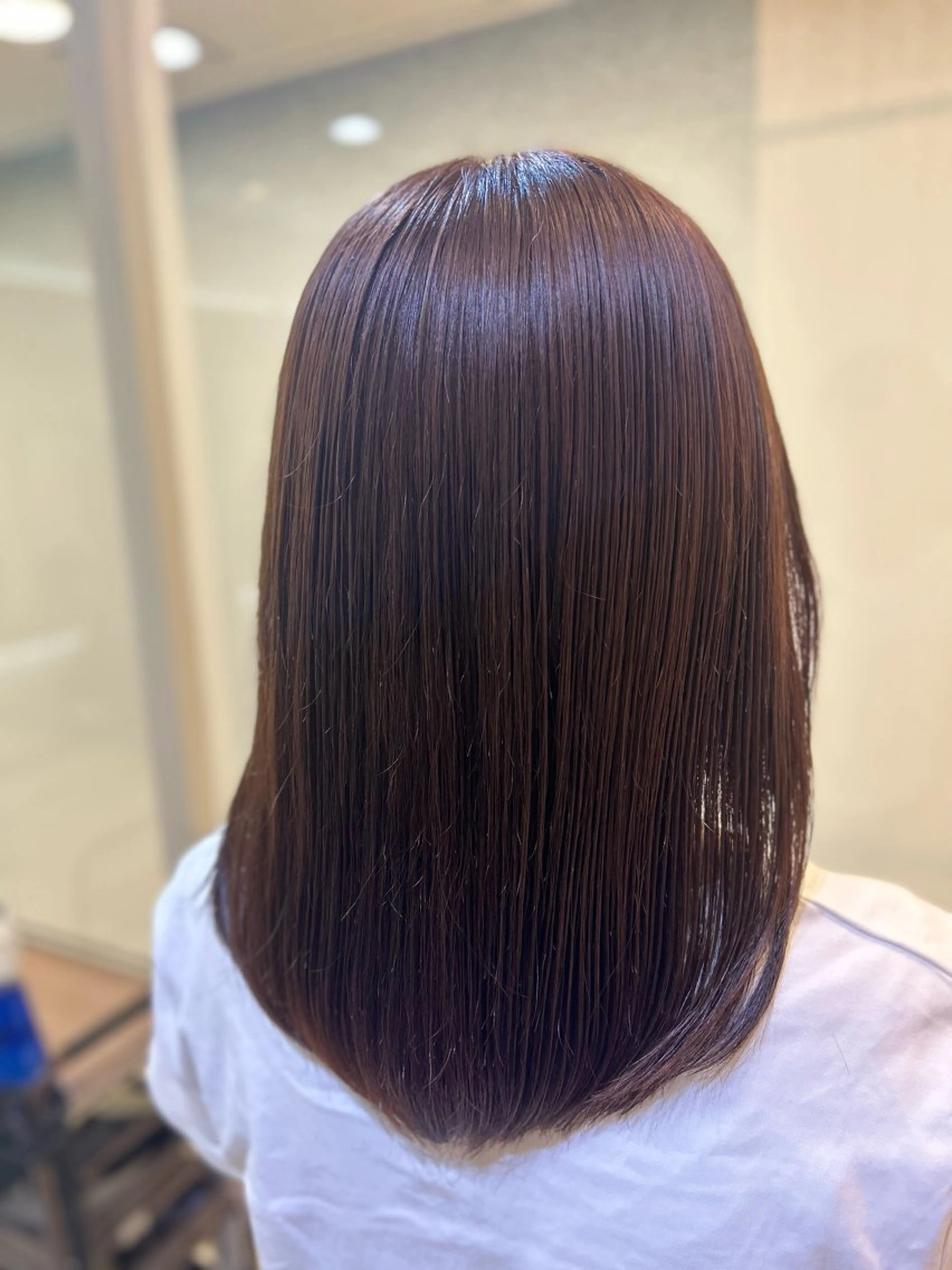 ミディアム カラー 髪質改善/縮毛矯正 ササキナツミのヘアスタイル