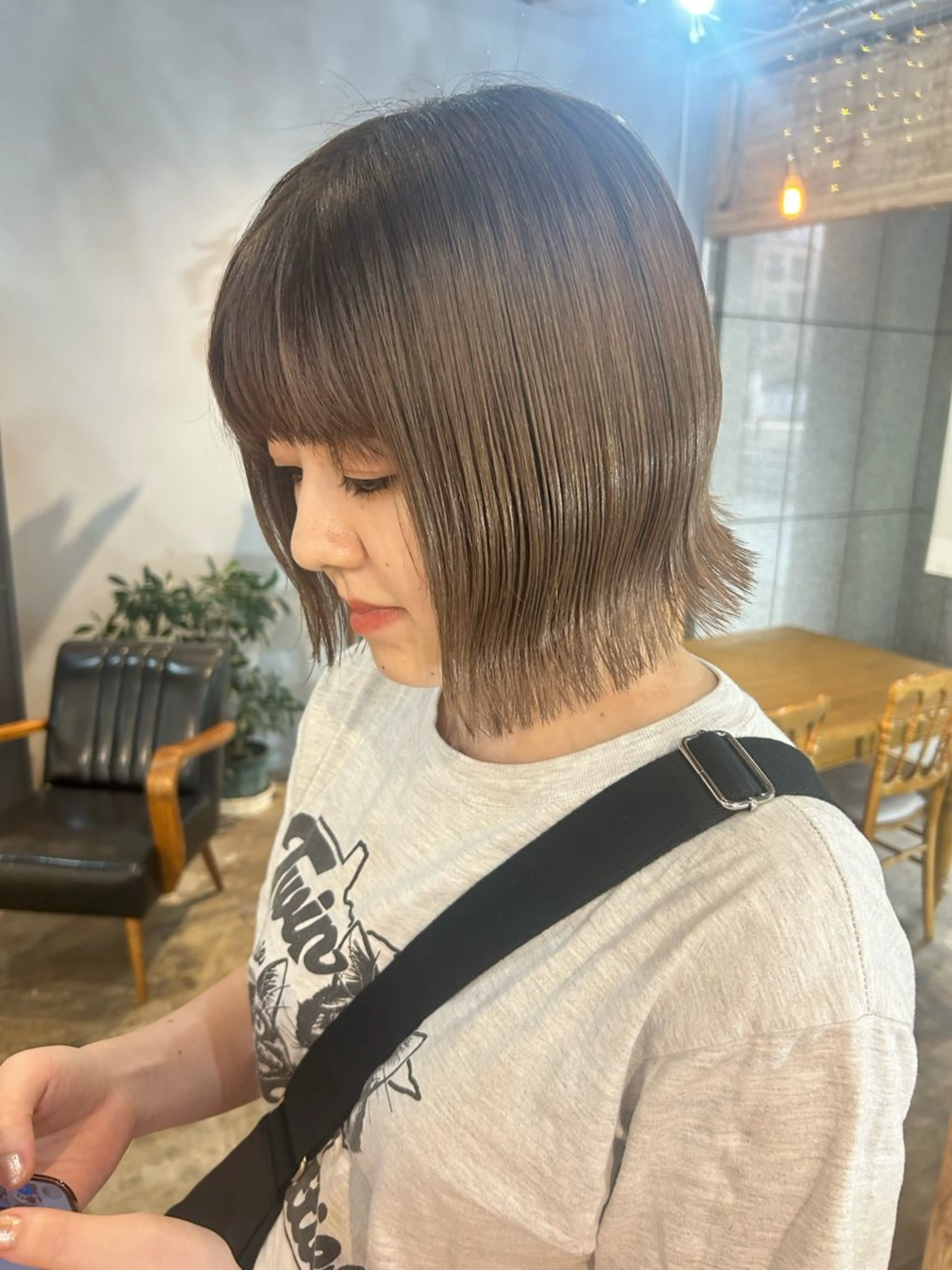 ショート 切りっぱなしボブ ボブ VISUALIST所属・小倉/レイヤー/ 顔周りカット/naoのヘアスタイル