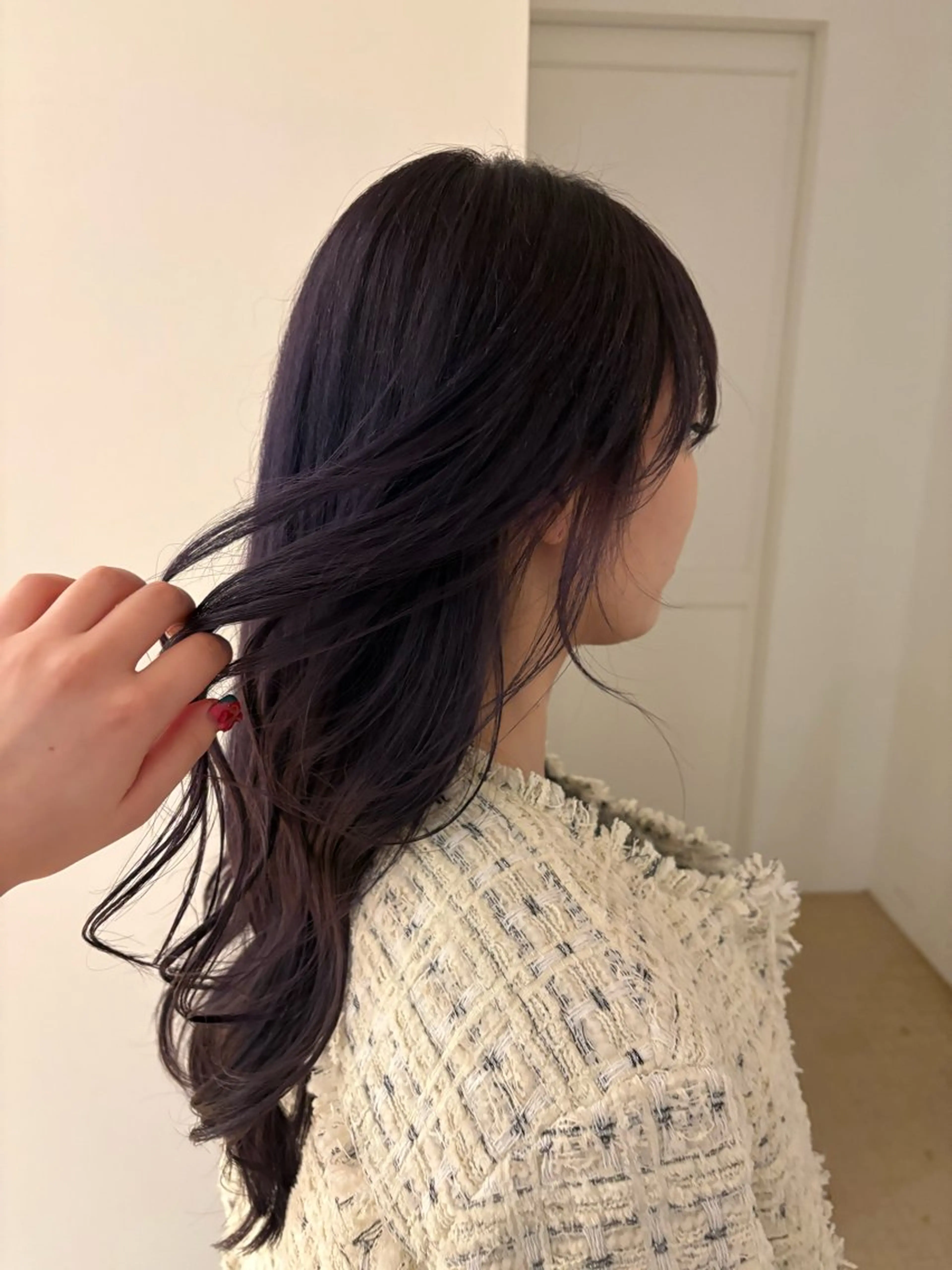 ロング カラー ブリーチ ケアブリーチ 透明感カラー ラベンダーカラー 【SARA】 meiのヘアスタイル