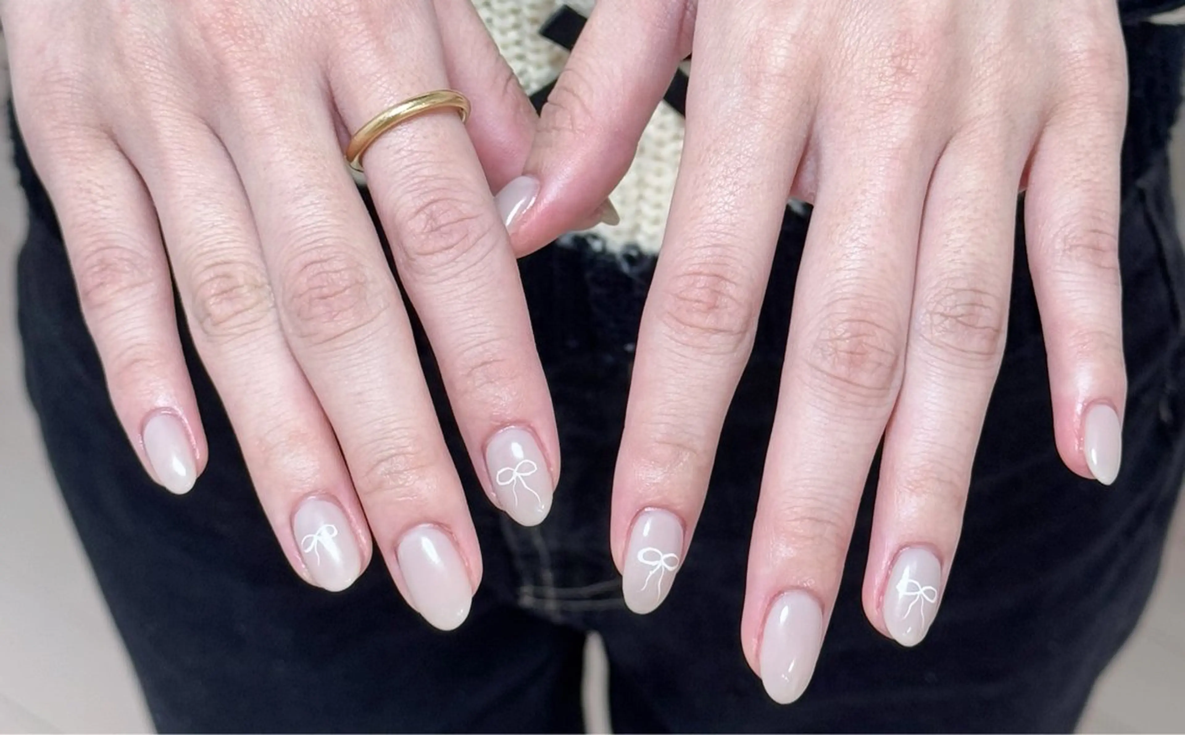 ネイル アートネイル オーロラネイル チークネイル フレンチネイル ガラスフレンチ ハンドネイル 🎀🎀YooLi Nail Salonのネイルデザイン