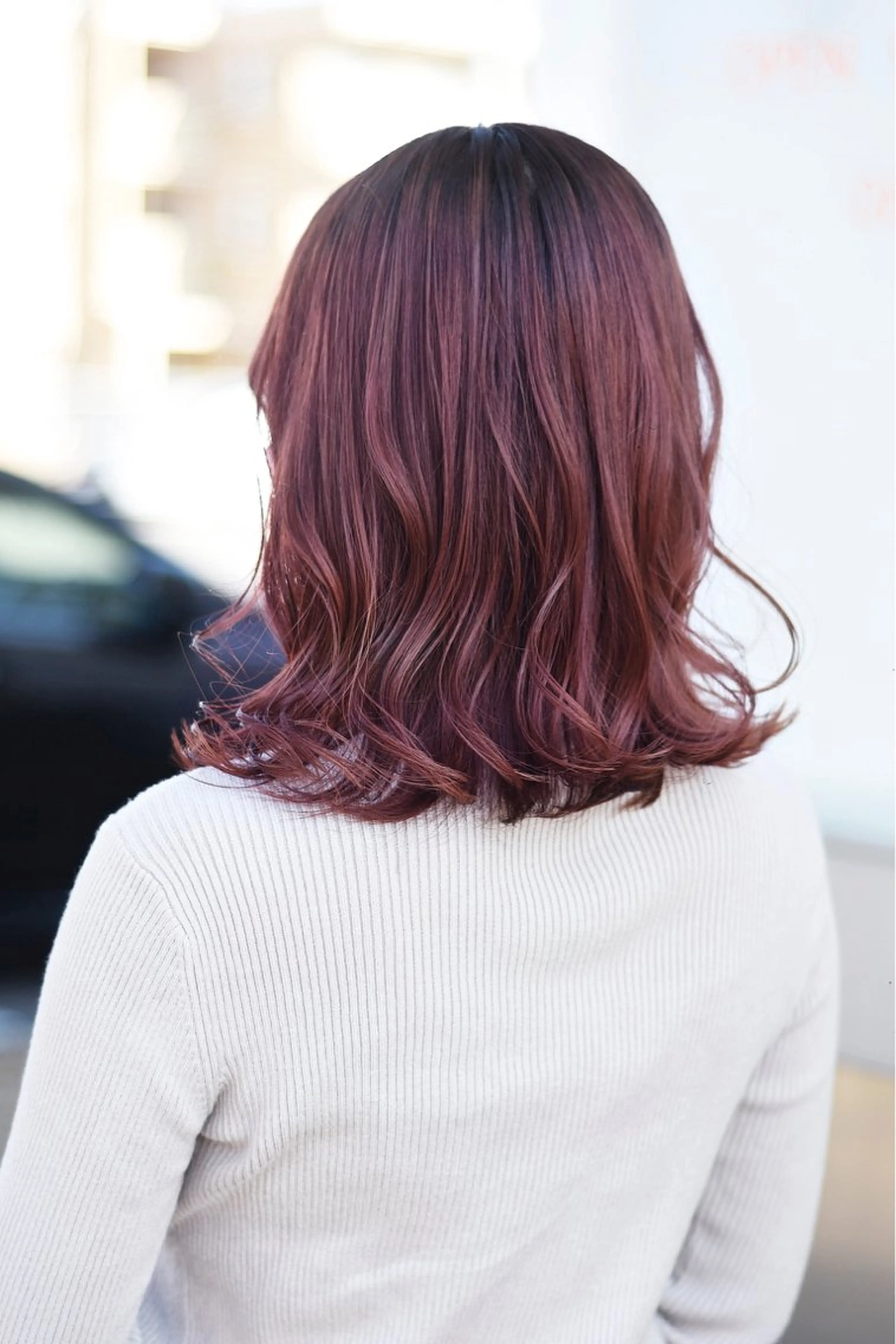 ミディアム カット ヘアカラー トリートメント 韓国ヘア🇰🇷 Misuzuのヘアスタイル