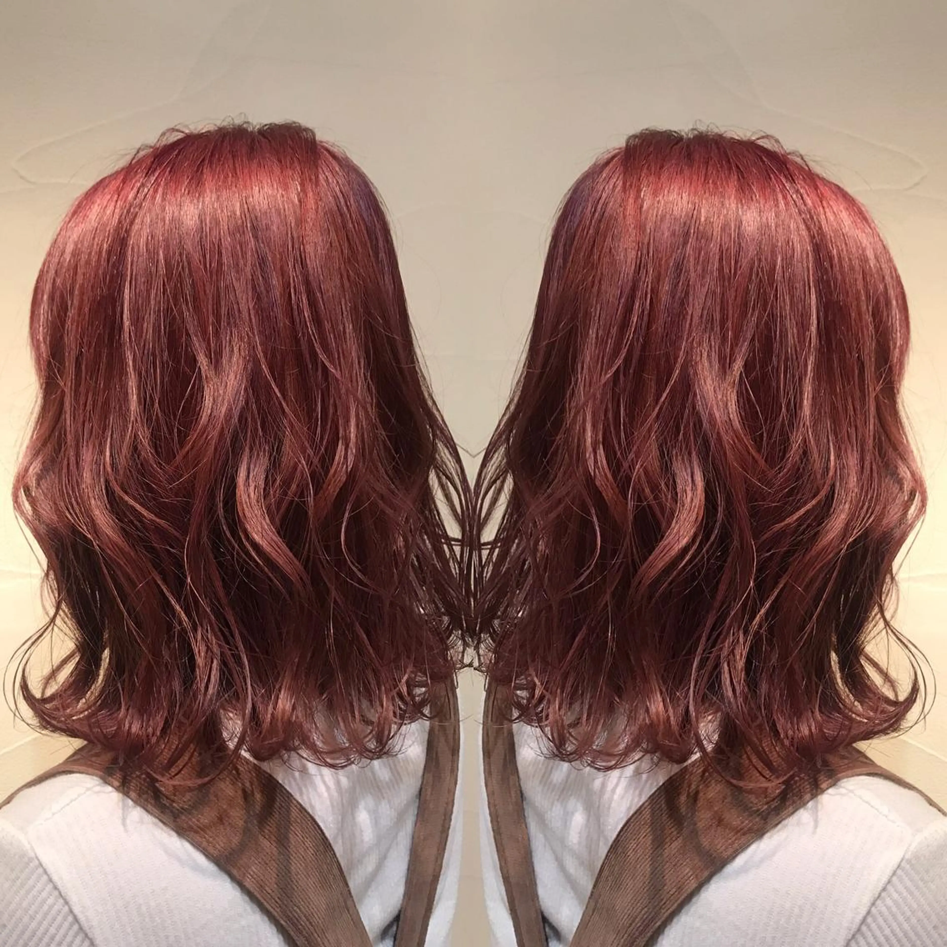 セミロング カラー 透明感カラー・ 髪質改善🩵イケダのヘアスタイル