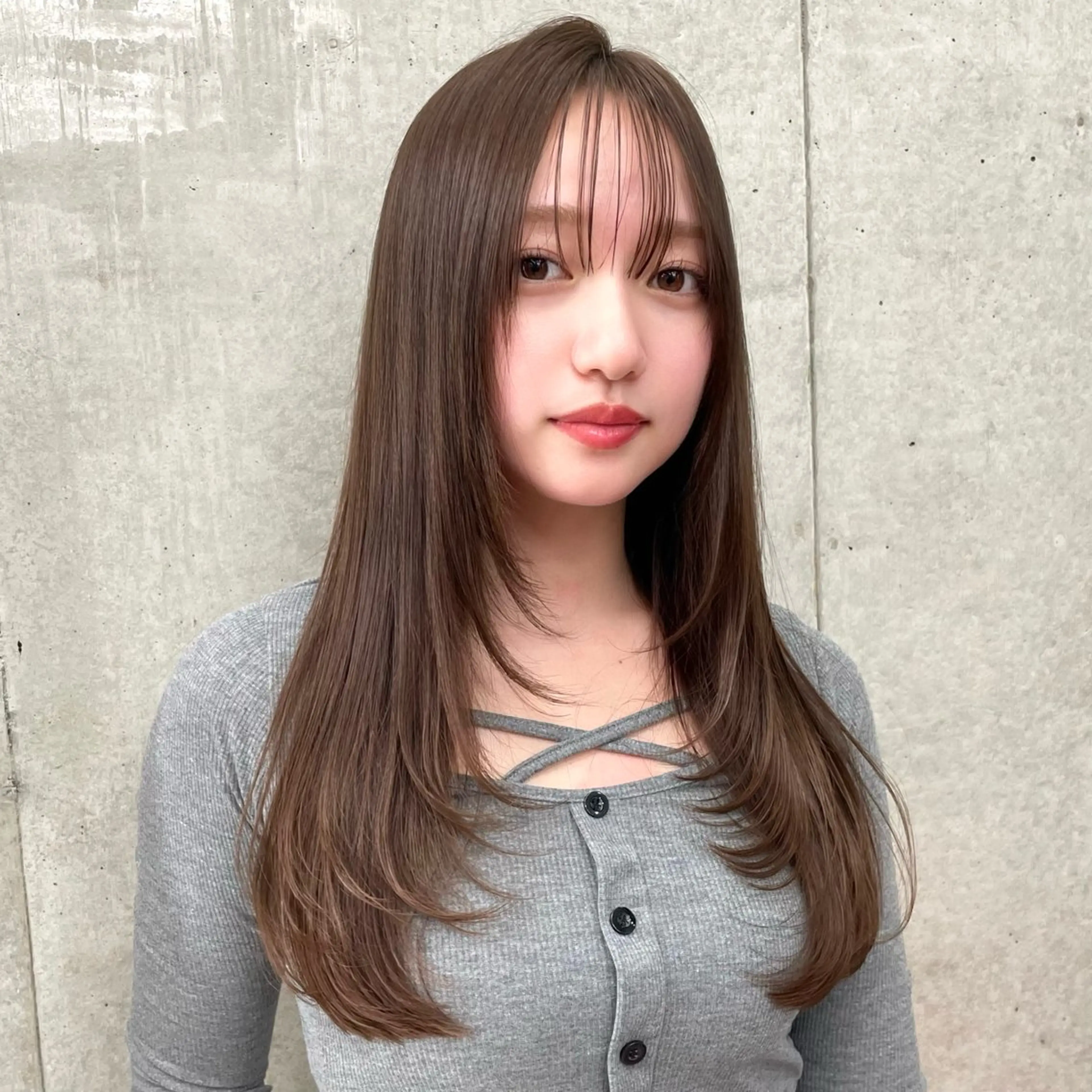 ロング カラー カット ヘアカラー トリートメント 韓国ヘア🇰🇷 レイヤー/芝春樹のヘアスタイル