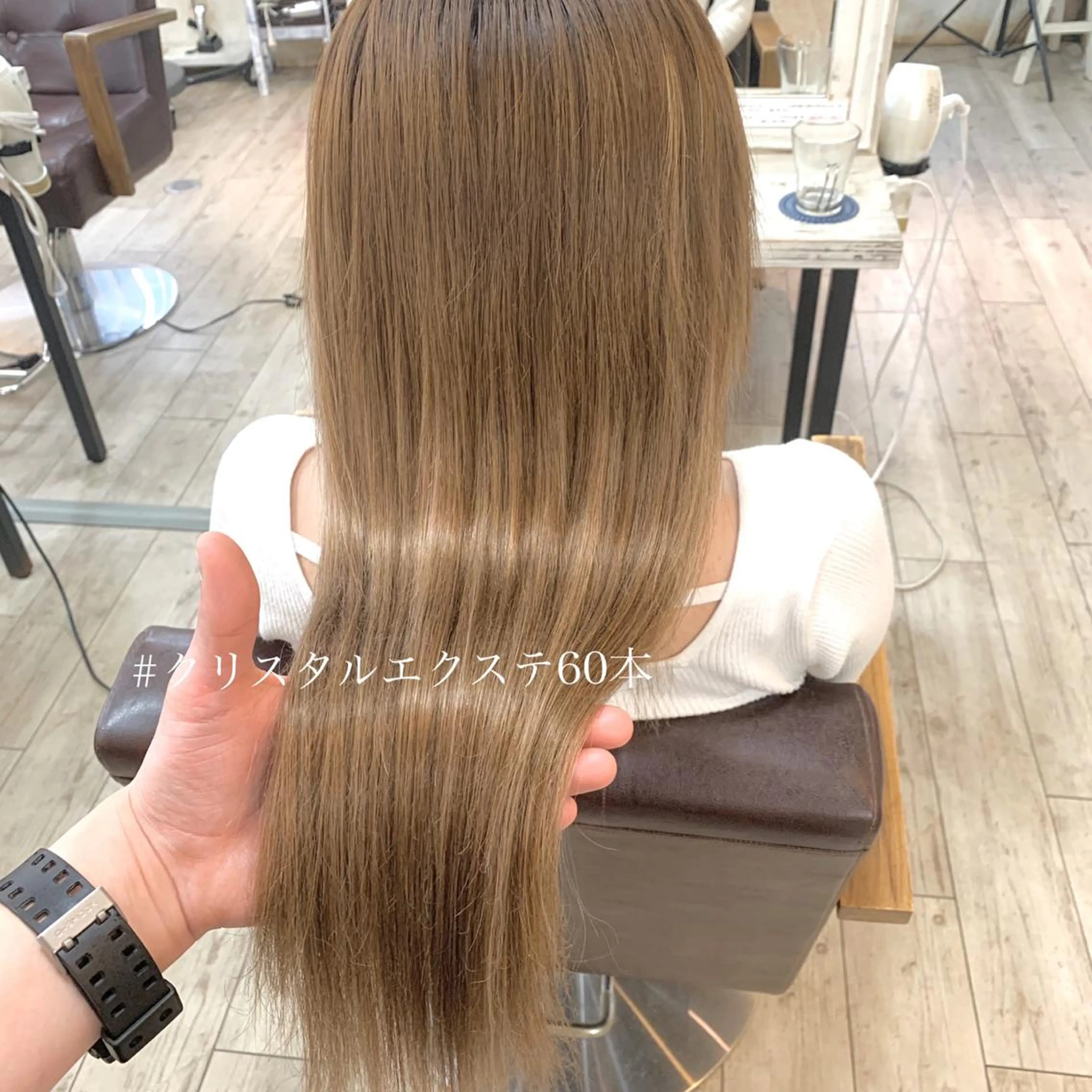 ロング カラー エクステ ◆感動口コミ/最小顔 理論カット◆森口 峻のヘアスタイル