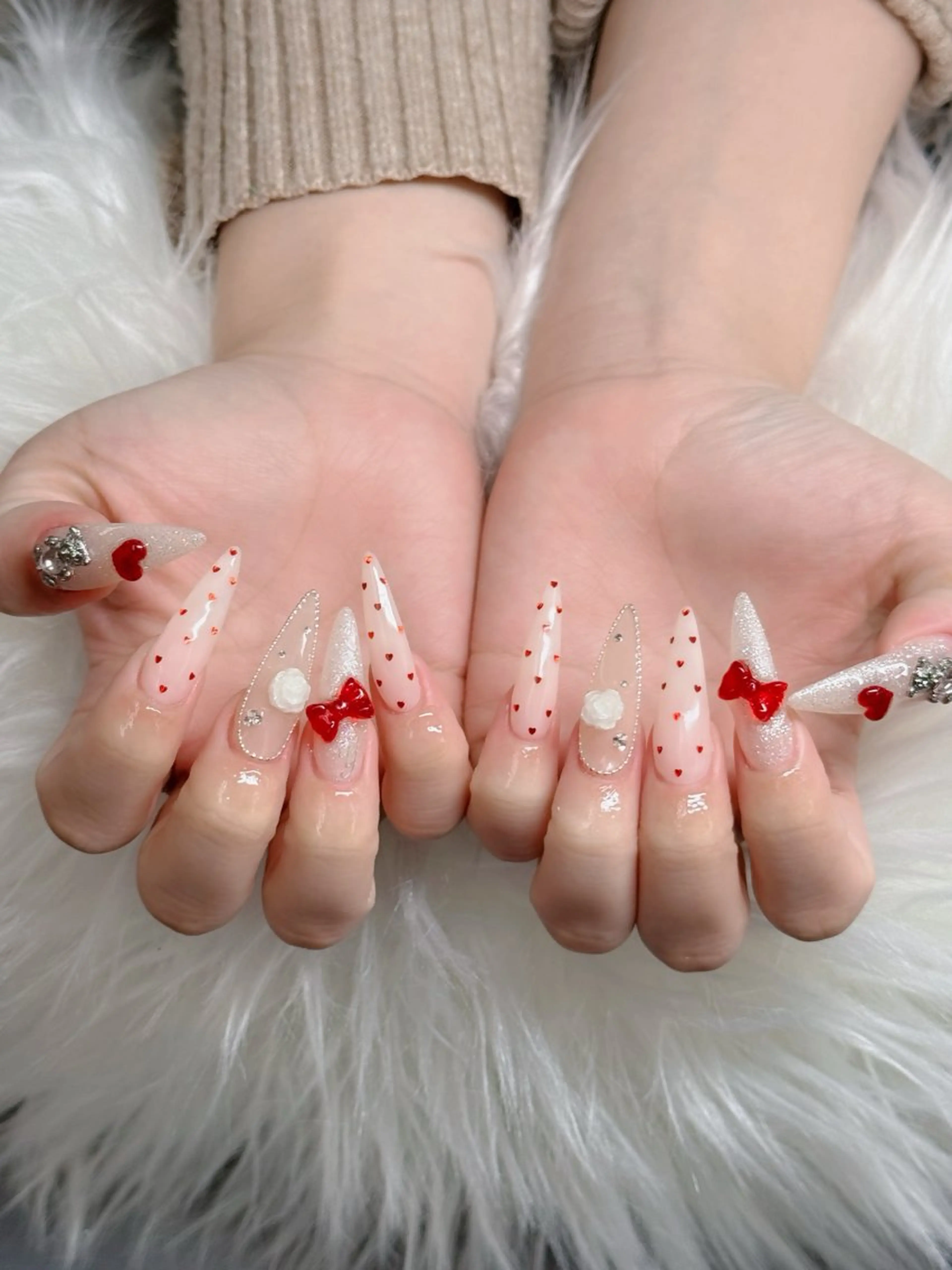 ネイル ジェルネイル 韓国ネイル マグネットネイル ネイルチップ 冬ネイル Lenie Nail Salonのネイルデザイン