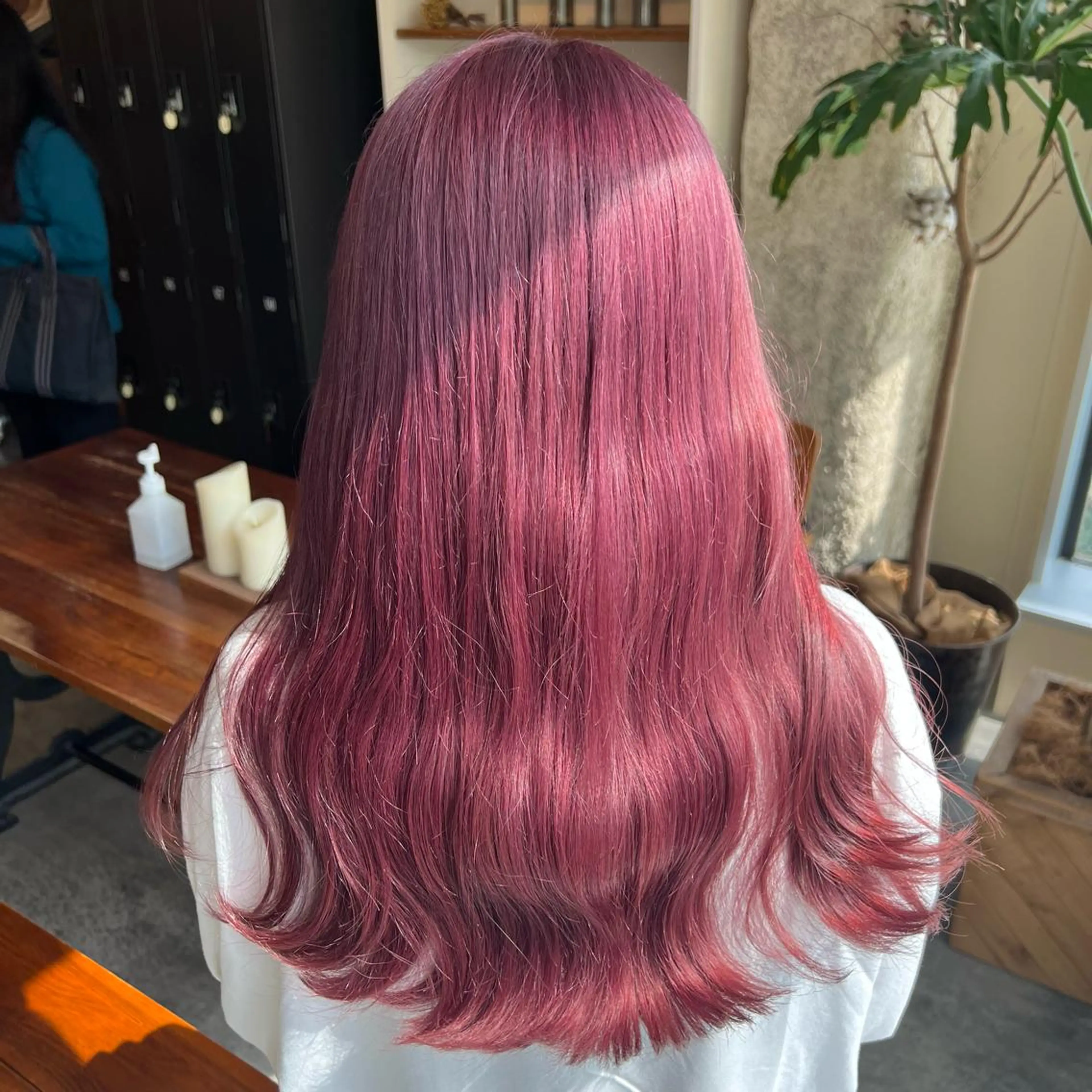 【ブリーチ】ダブルカラー💟(ブリーチ+キラテラ全体カラー)🌟韓国水トリートメント👩🏻🦰🥣💭の写真