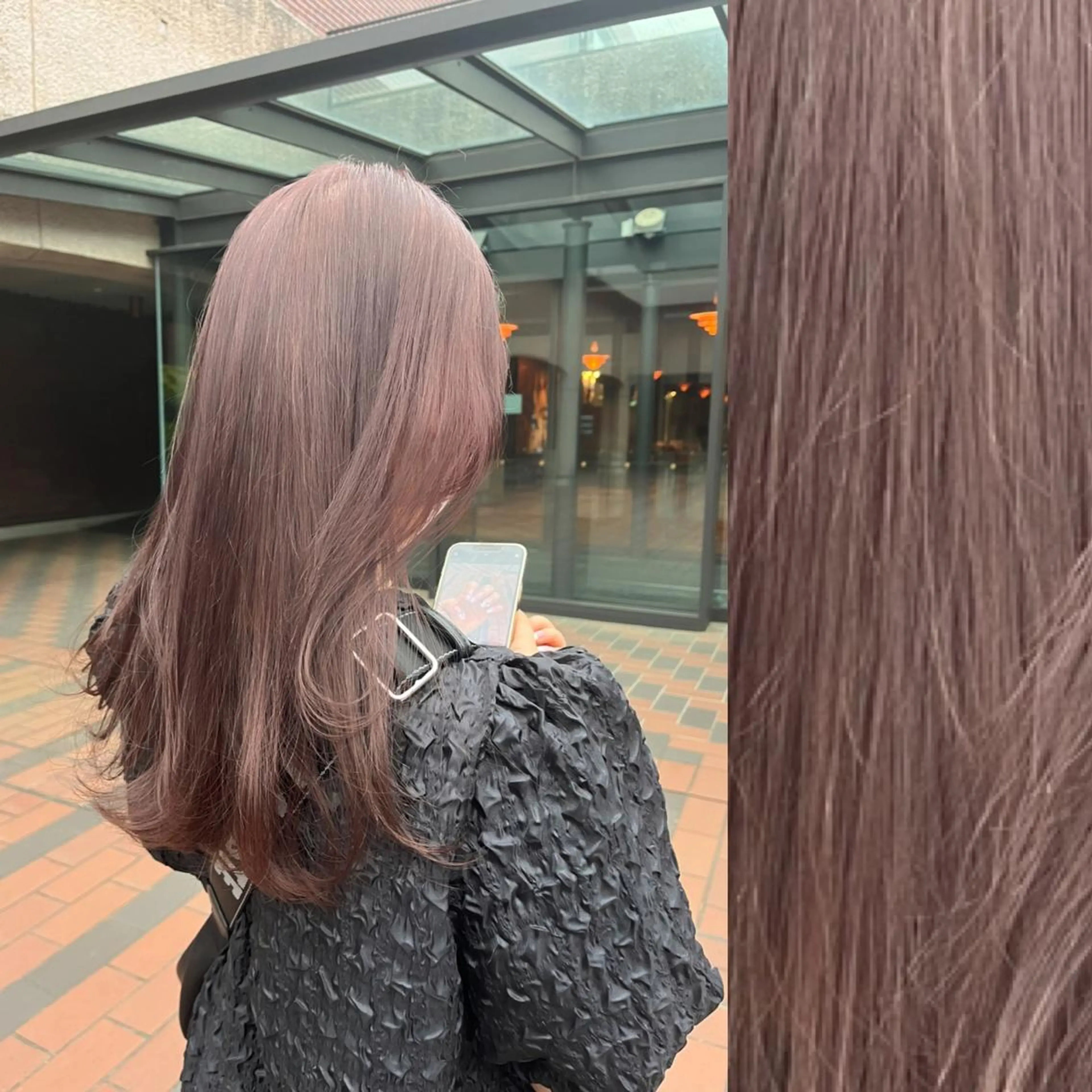 ロング カラー ヘアアレンジ ベージュカラー ブリーチ ブラウンカラー ケアブリーチ カシス stylist ◎RUKI.のヘアスタイル