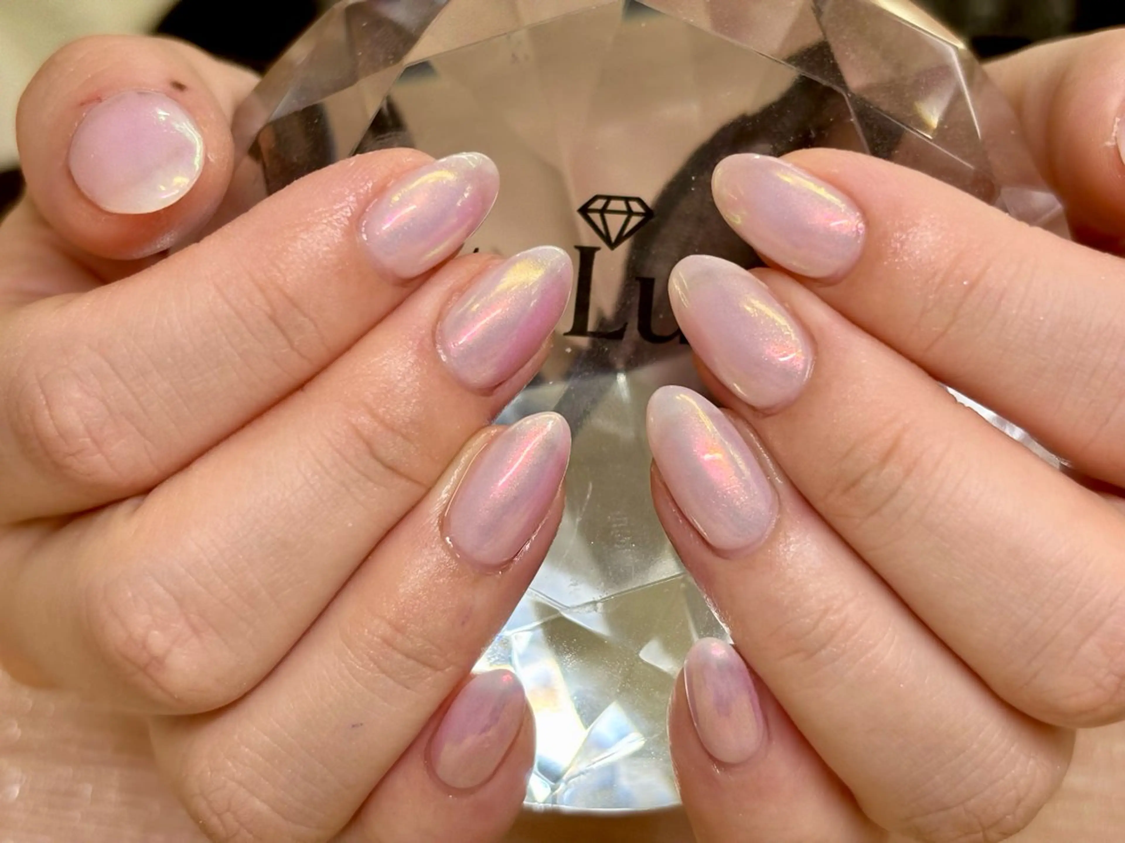 ネイル オーロラネイル ミラーネイル ハンドネイル フットネイル ETE LUNA NAILのネイルデザイン