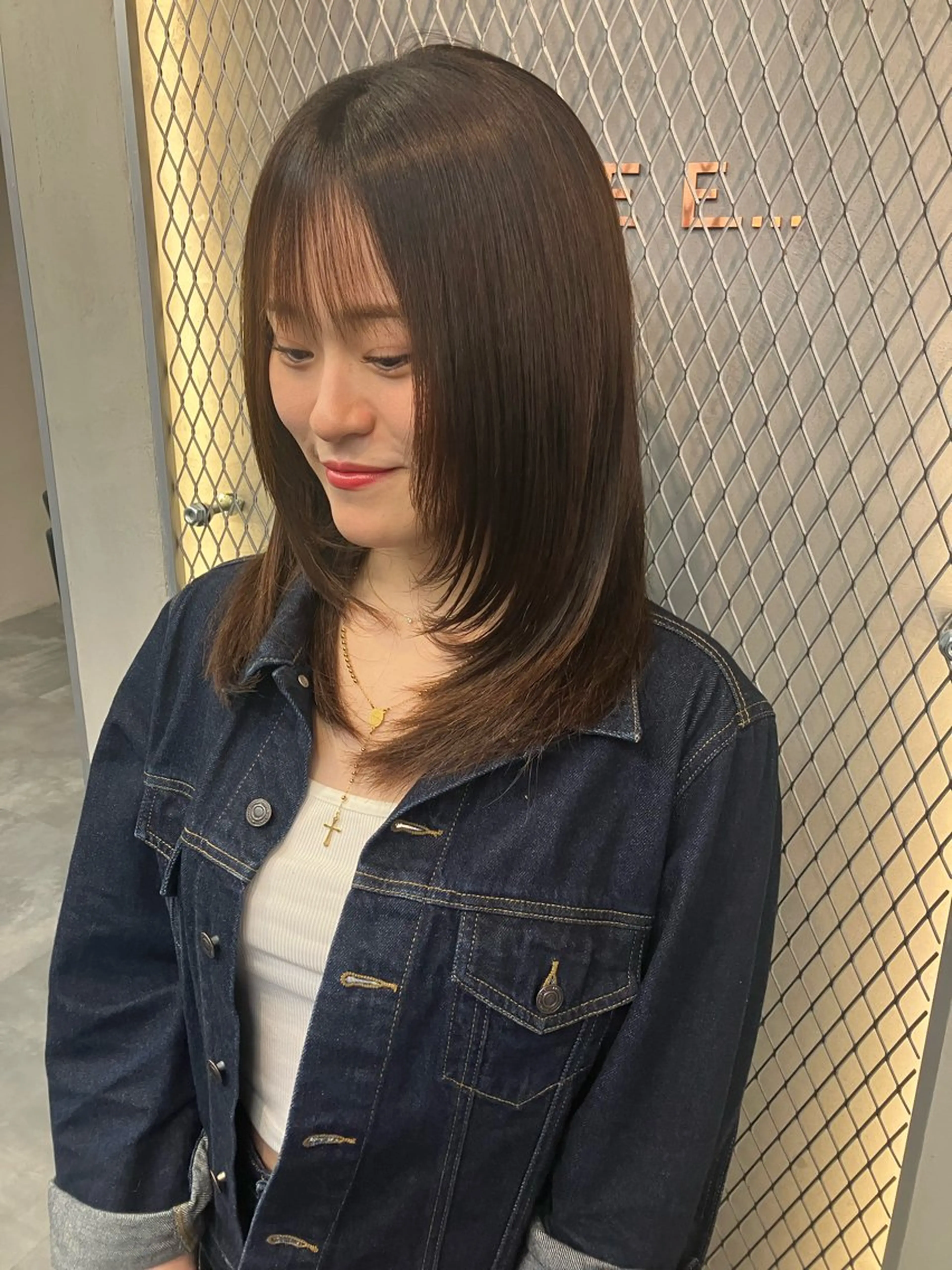 ミディアム 縮毛矯正 髪質改善/ 縮毛矯正町田佑人のヘアスタイル