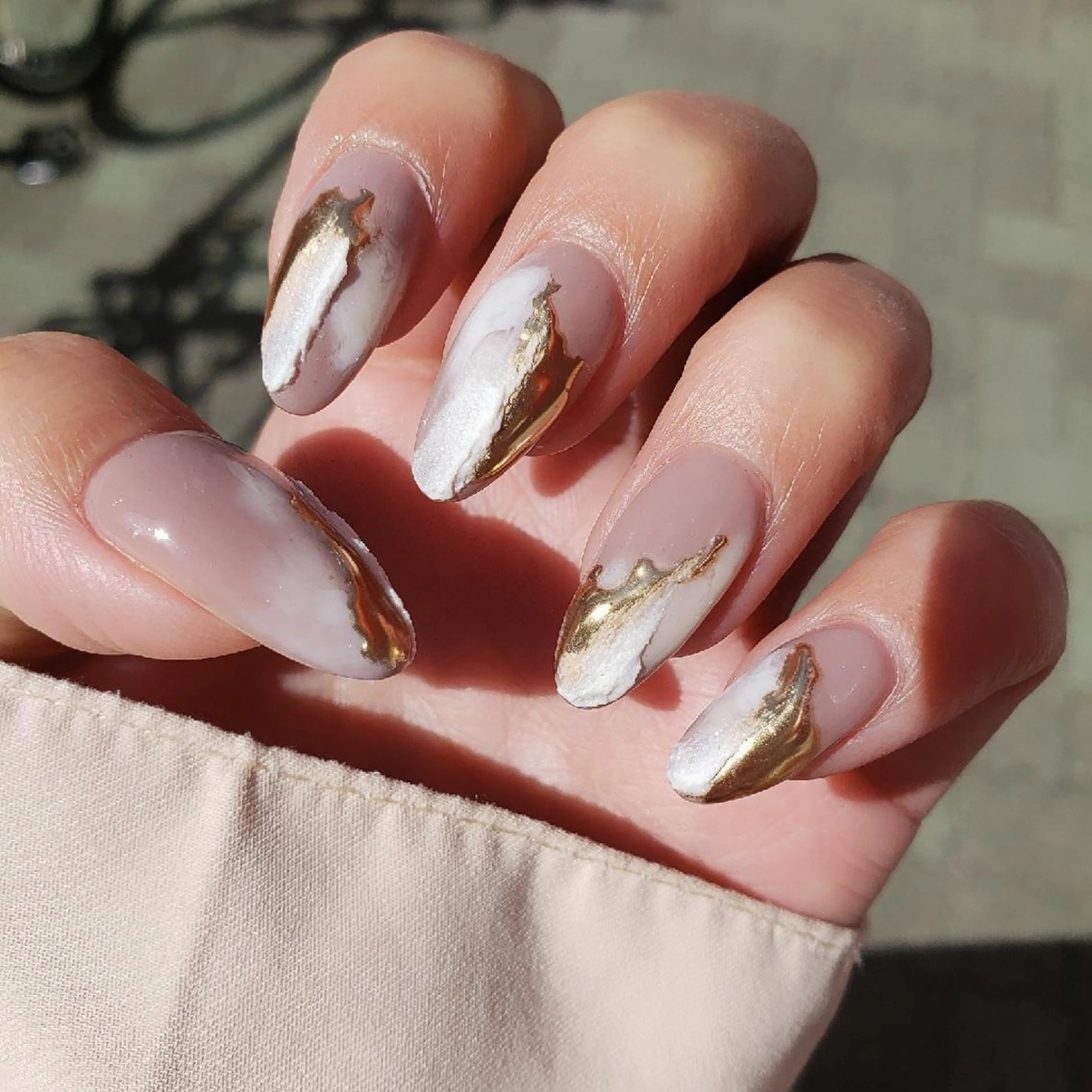ネイル ニュアンスネイル スカルプネイル MU5-nail 金山ネイルサロンのネイルデザイン