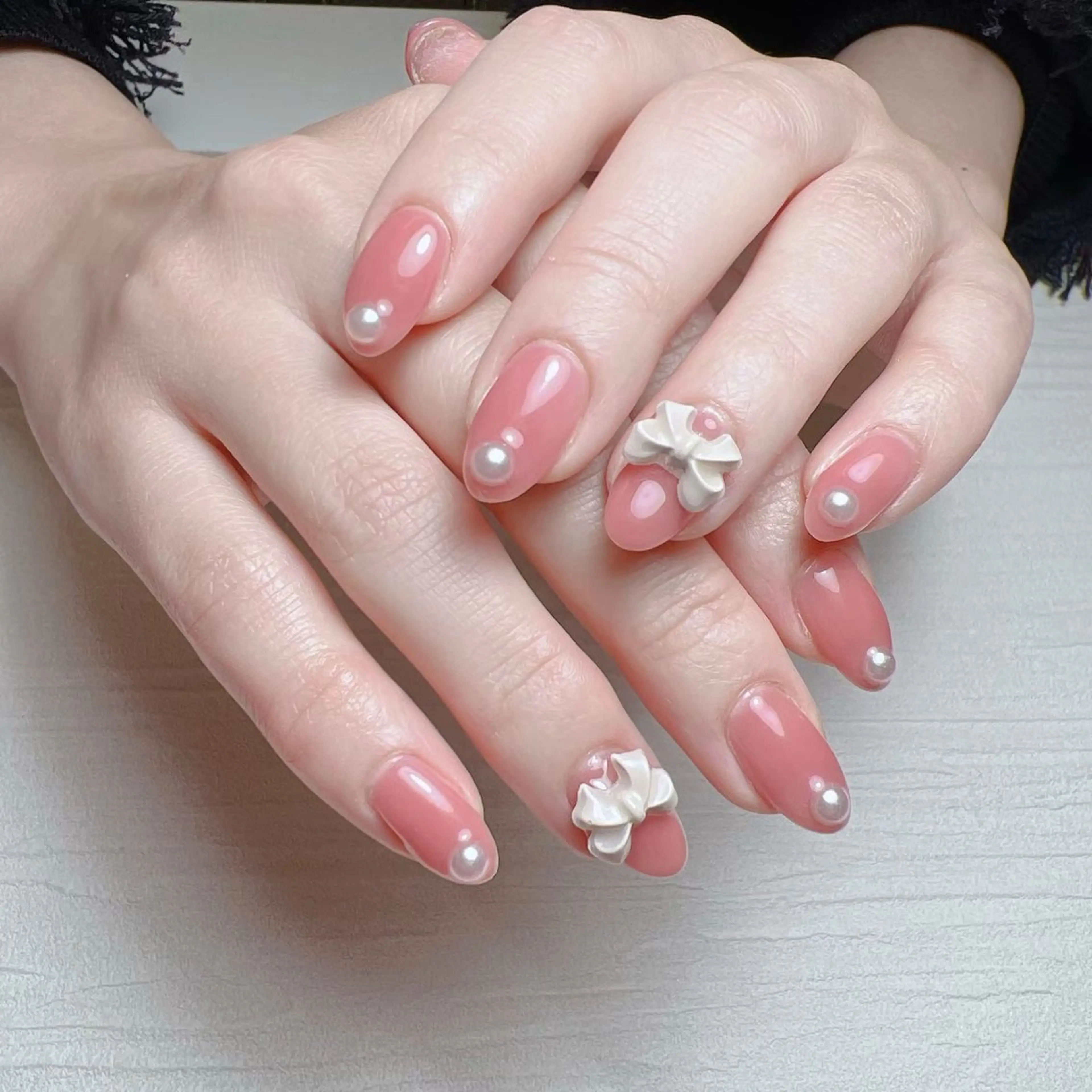 ネイル ピンク シンプルネイル ハンドネイル Nail lieNのネイルデザイン