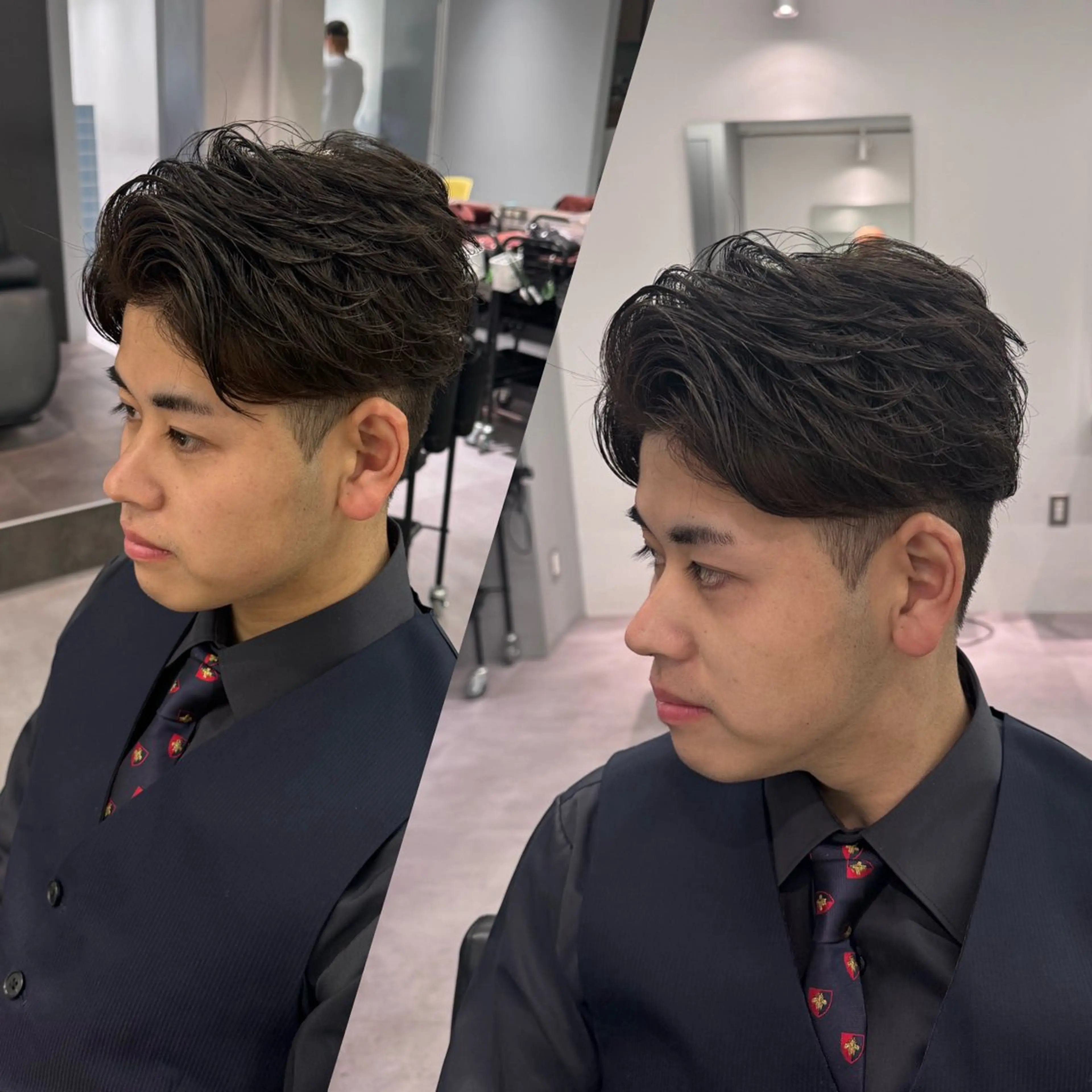 パーマ メンズ R/🤎 パーマ＆ブリーチ🔥のヘアスタイル