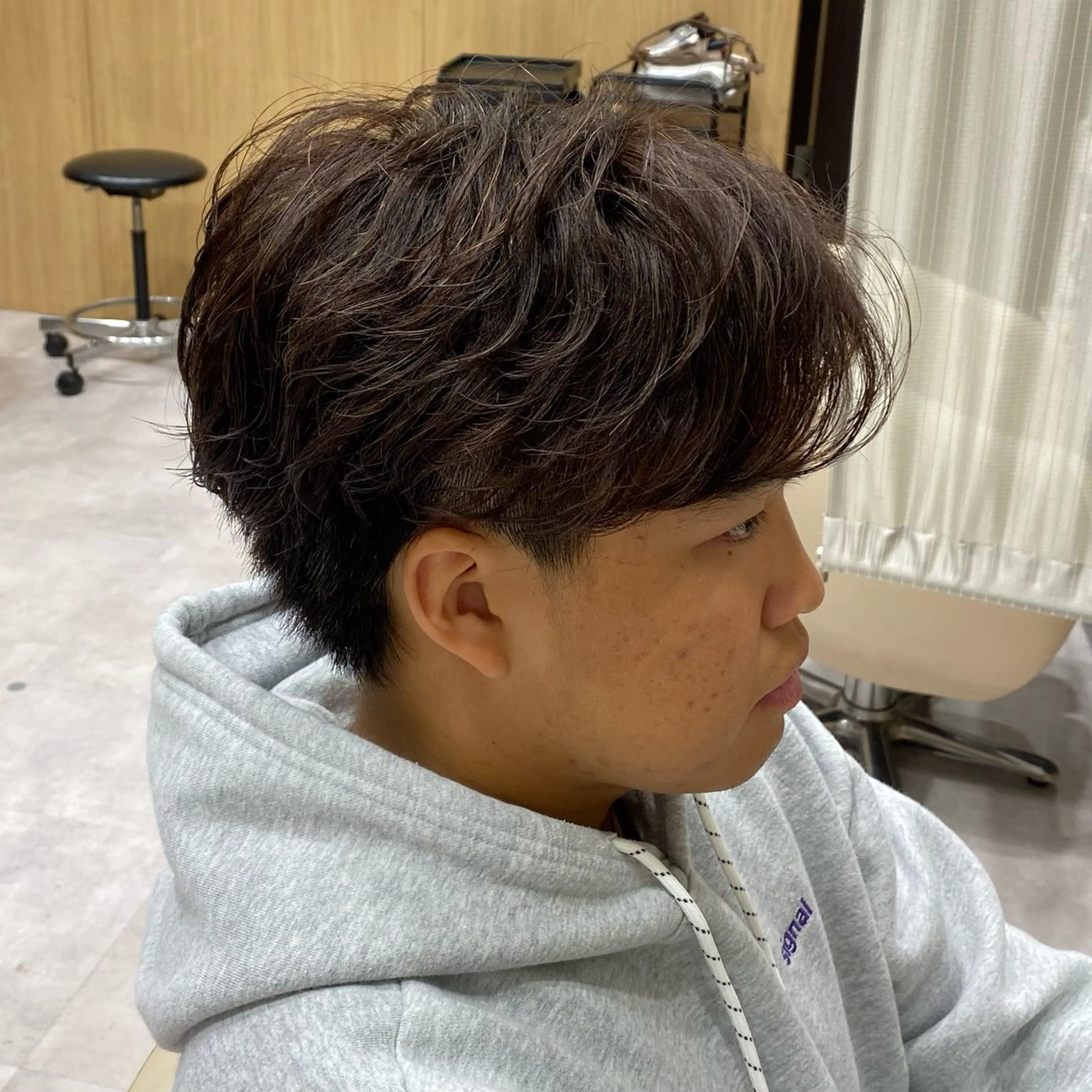 ショート パーマ メンズ UNIX所属・村上翼/ハンサム ショート/パーマのヘアスタイル