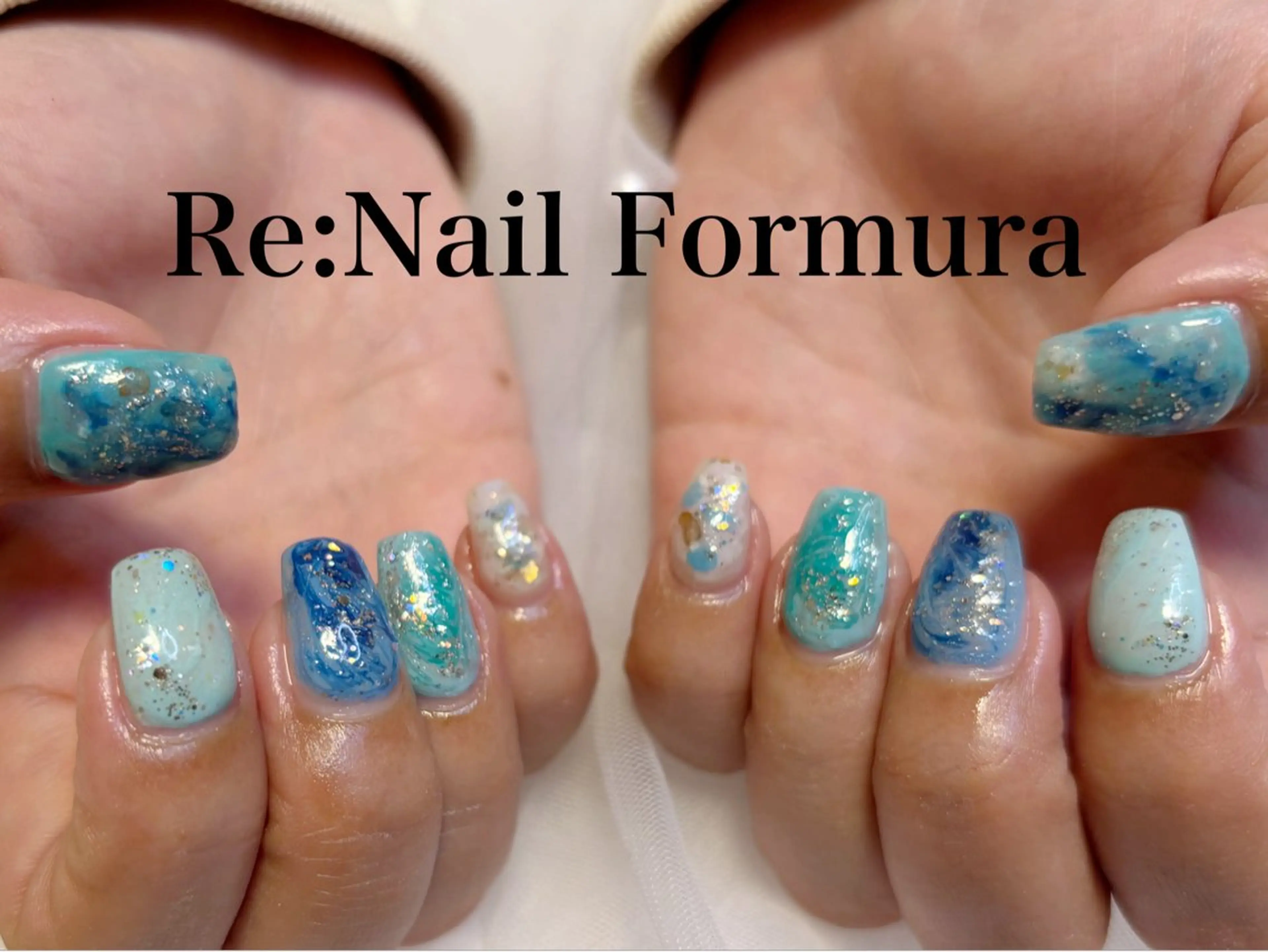 ミディアム ハンドネイル Re:Nail Formula所属・kido chieのネイルデザイン