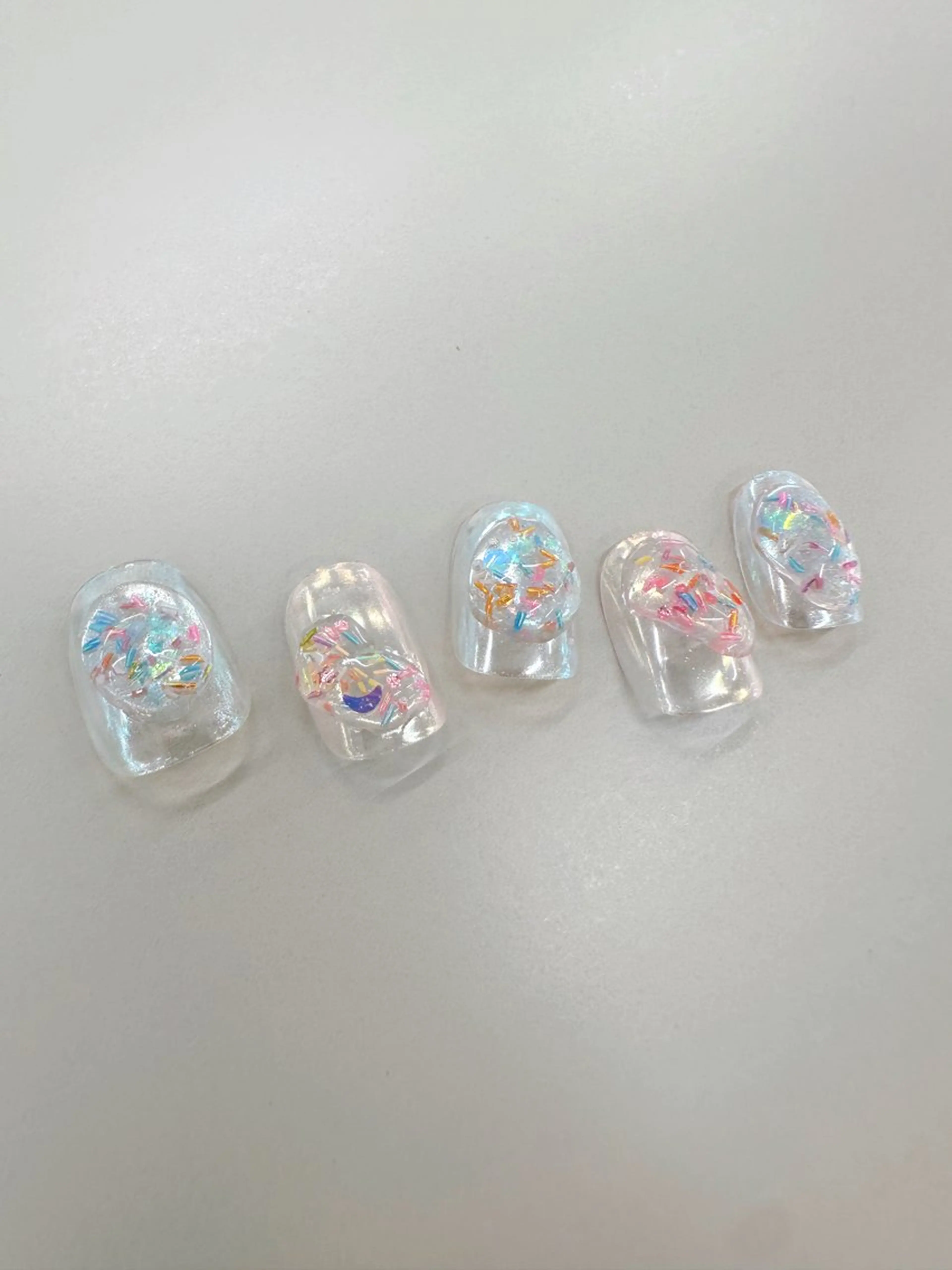 ネイル オーロラネイル ぷっくりネイル NOAHL所属・asuka🍋 ネイルモデル募集中のネイルデザイン