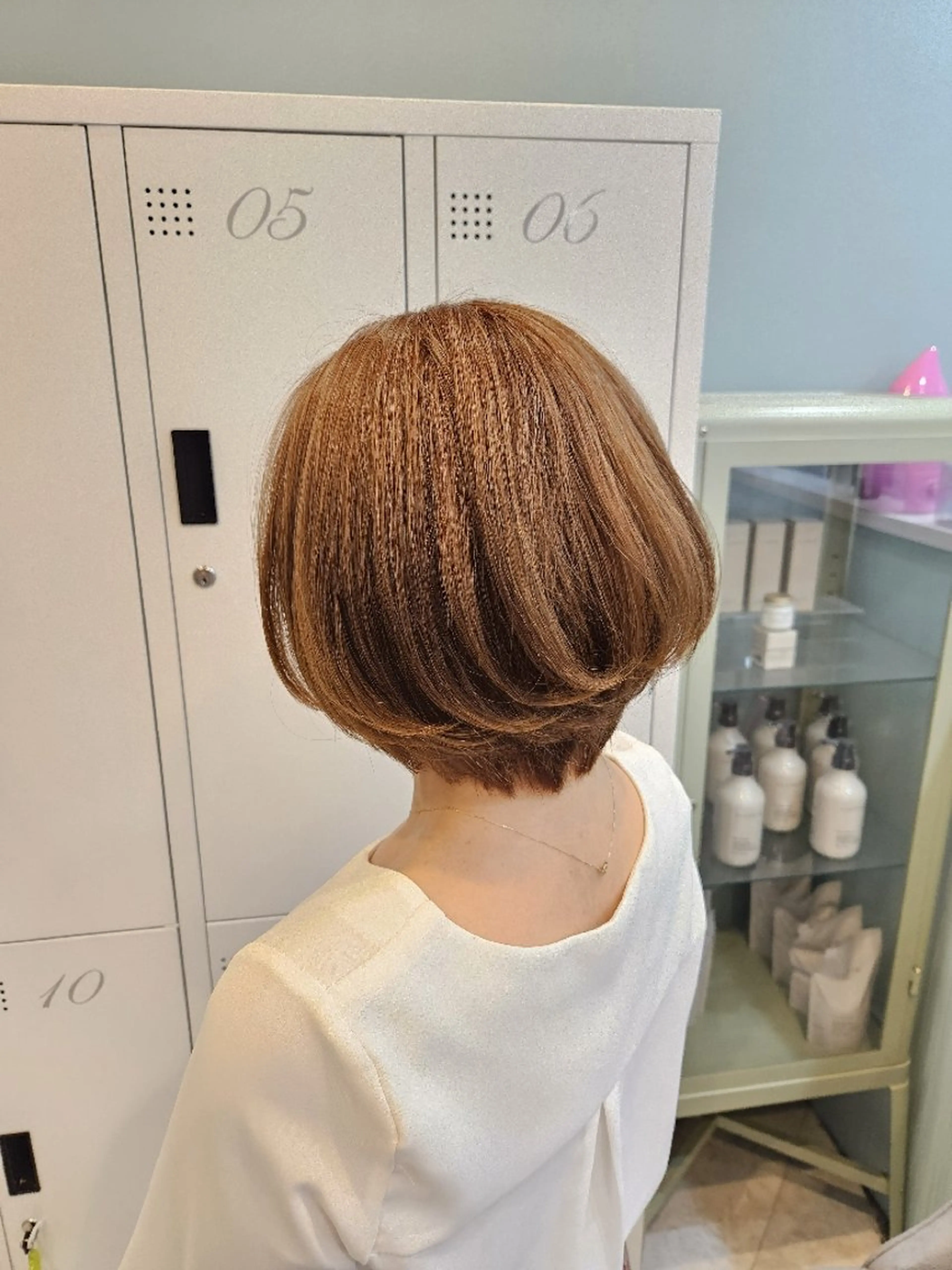 ショート カラー ベージュカラー ブリーチ ブリーチなしカラー オレンジ オレンジベージュ カット ヘアカラー トリートメント ミク🇰🇷 /Agu hairのヘアスタイル