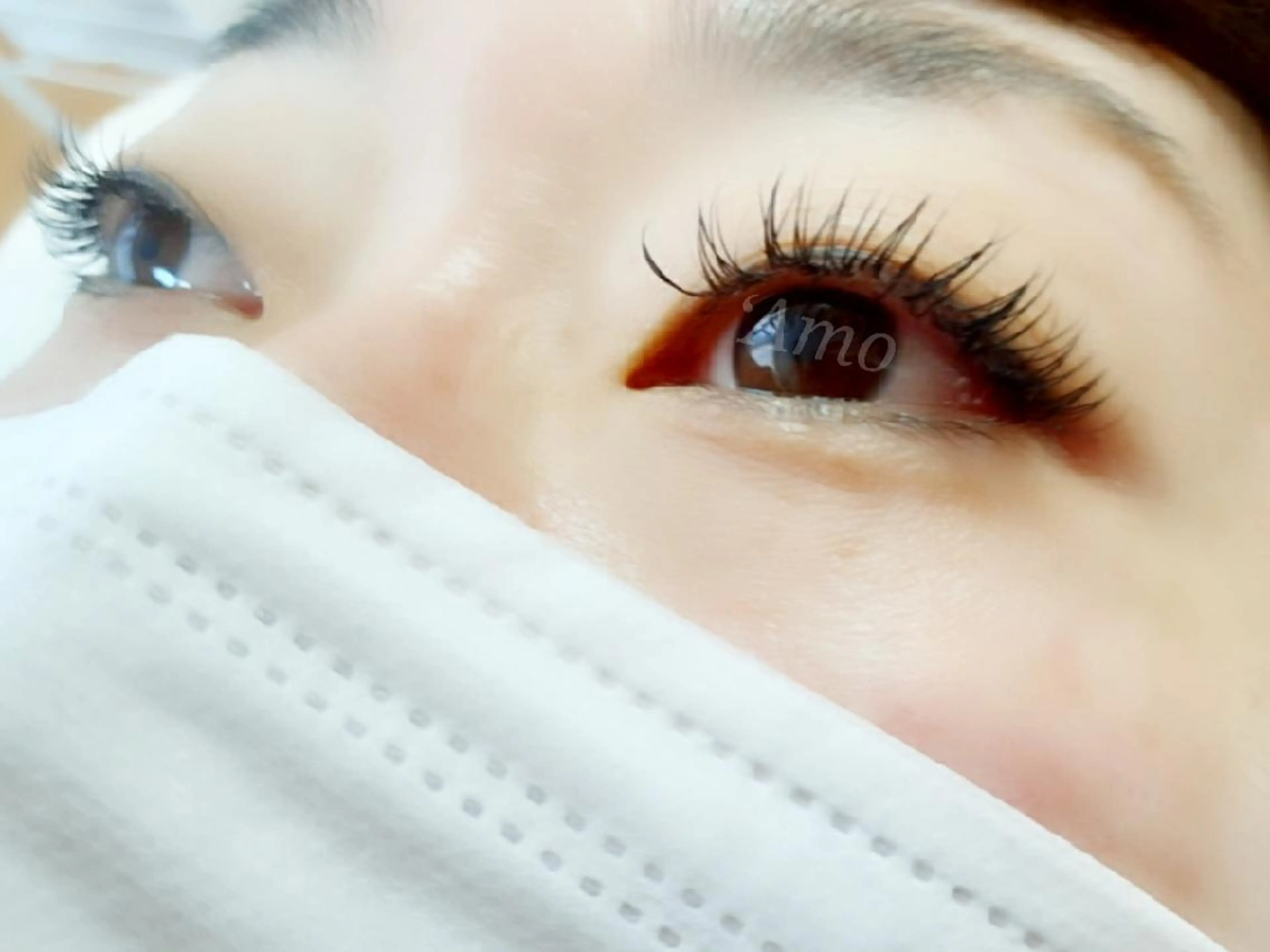 マツエク・マツパ キュート Dカール フラットラッシュ ‘Amo アモのマツエク・マツパデザイン