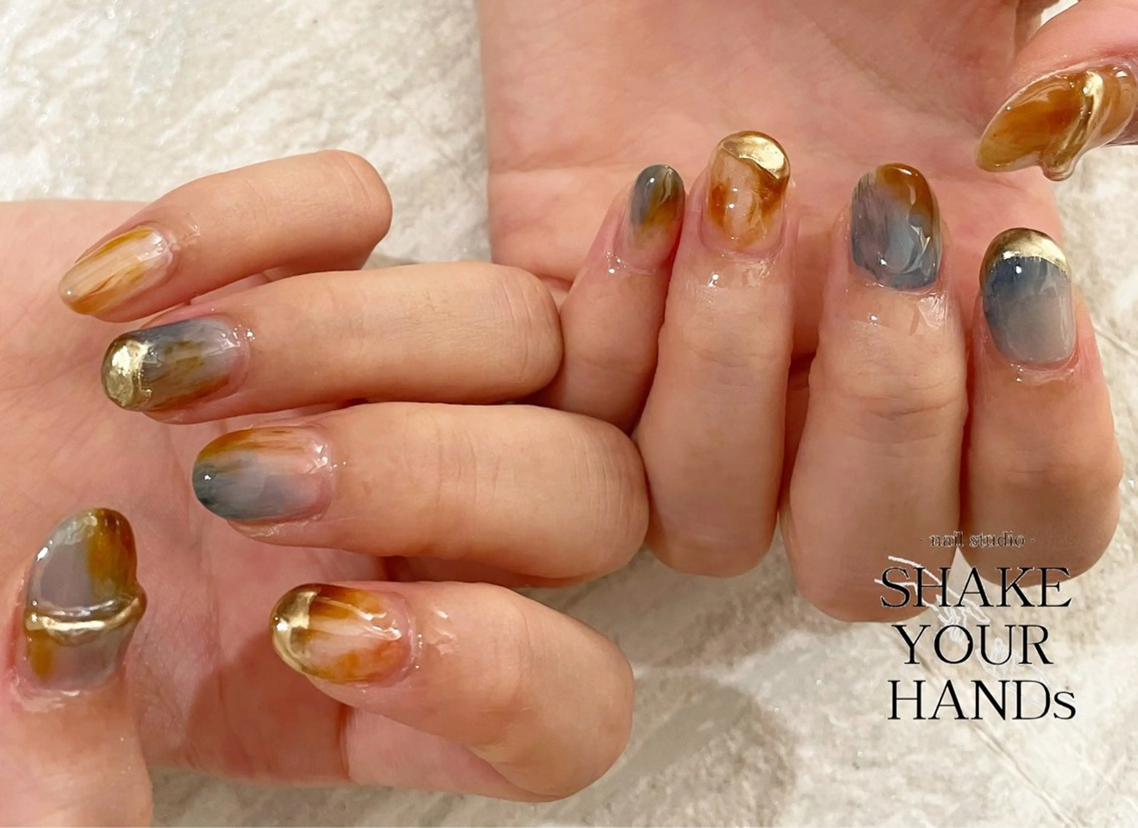 ネイル ニュアンスネイル ハンドネイル ネイルスタジオ シェイクユアハンズのネイルデザイン