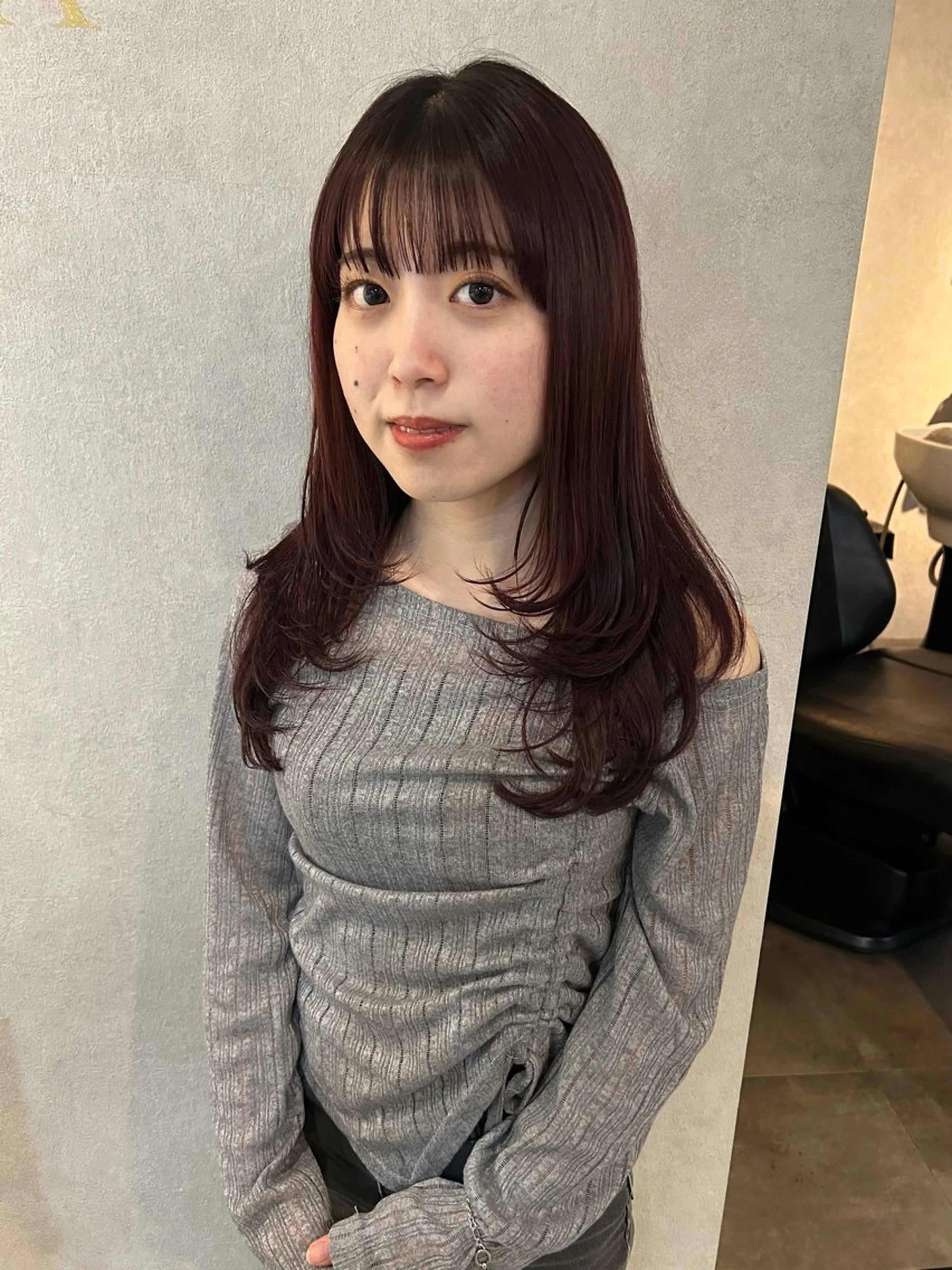 セミロング レイヤーカット カット ヘアカラー トリートメント FERIA梅田 hana💫のヘアスタイル