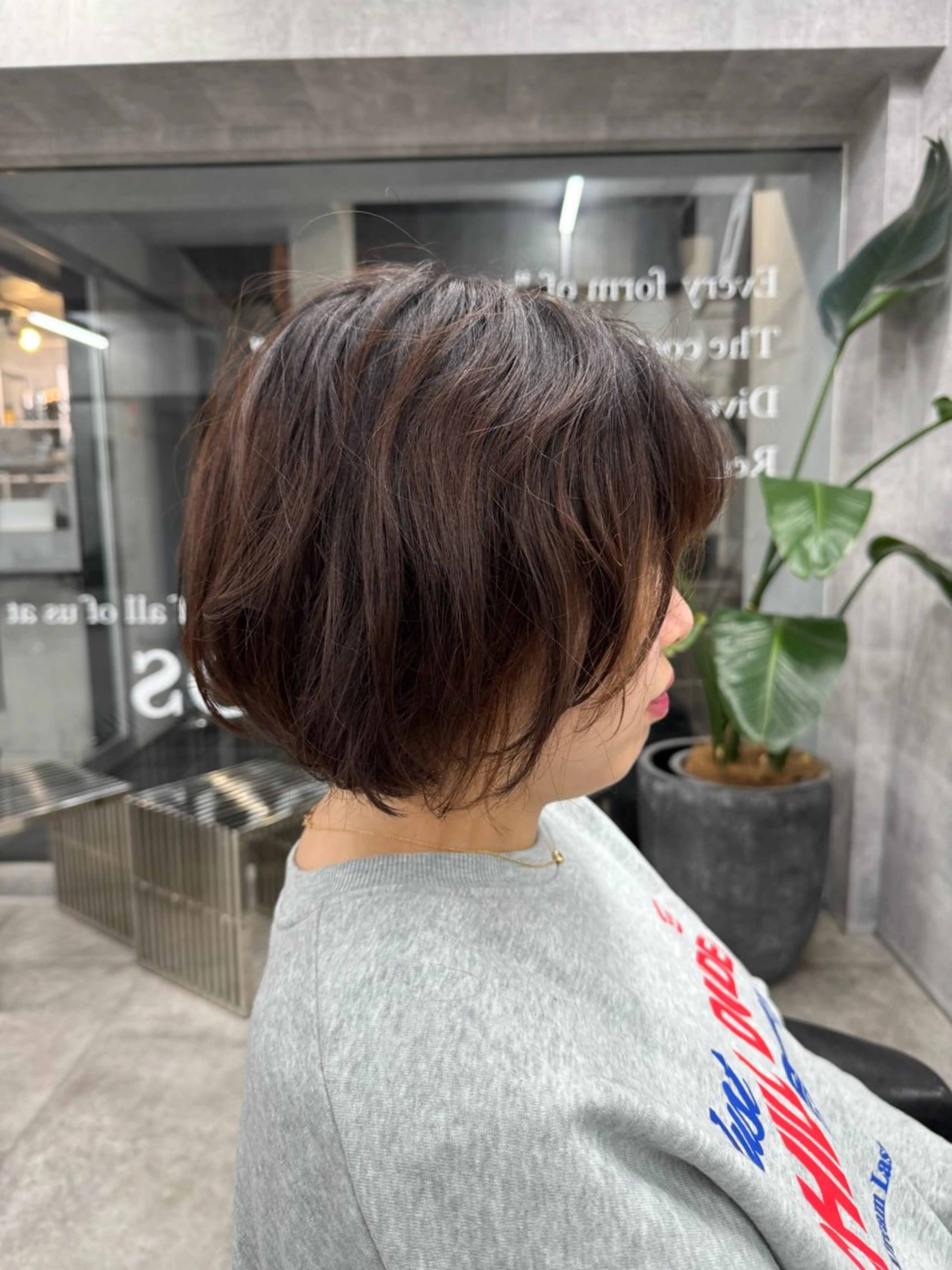 ショート パーマ NOOS omotesando所属・あなたのお悩み改善" You"💚❤️💛のヘアスタイル