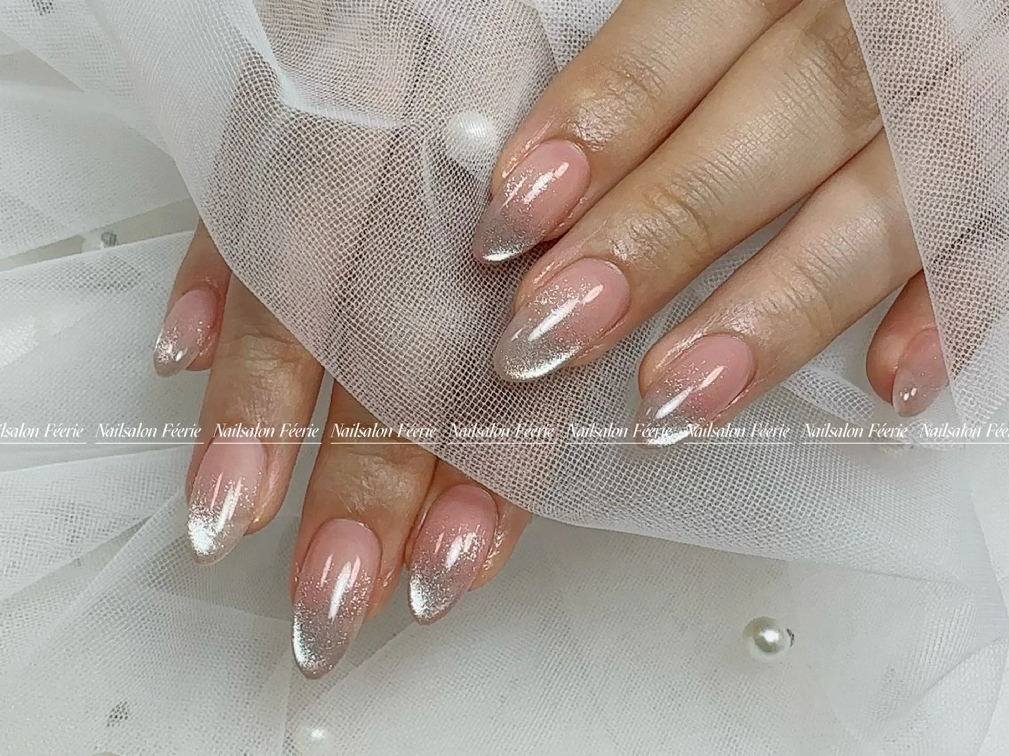 ネイル 成人式 長さ出し フットネイル フレンチネイル ジェルネイル ハンドネイル ハンドケア nail salon Feerieのネイルデザイン