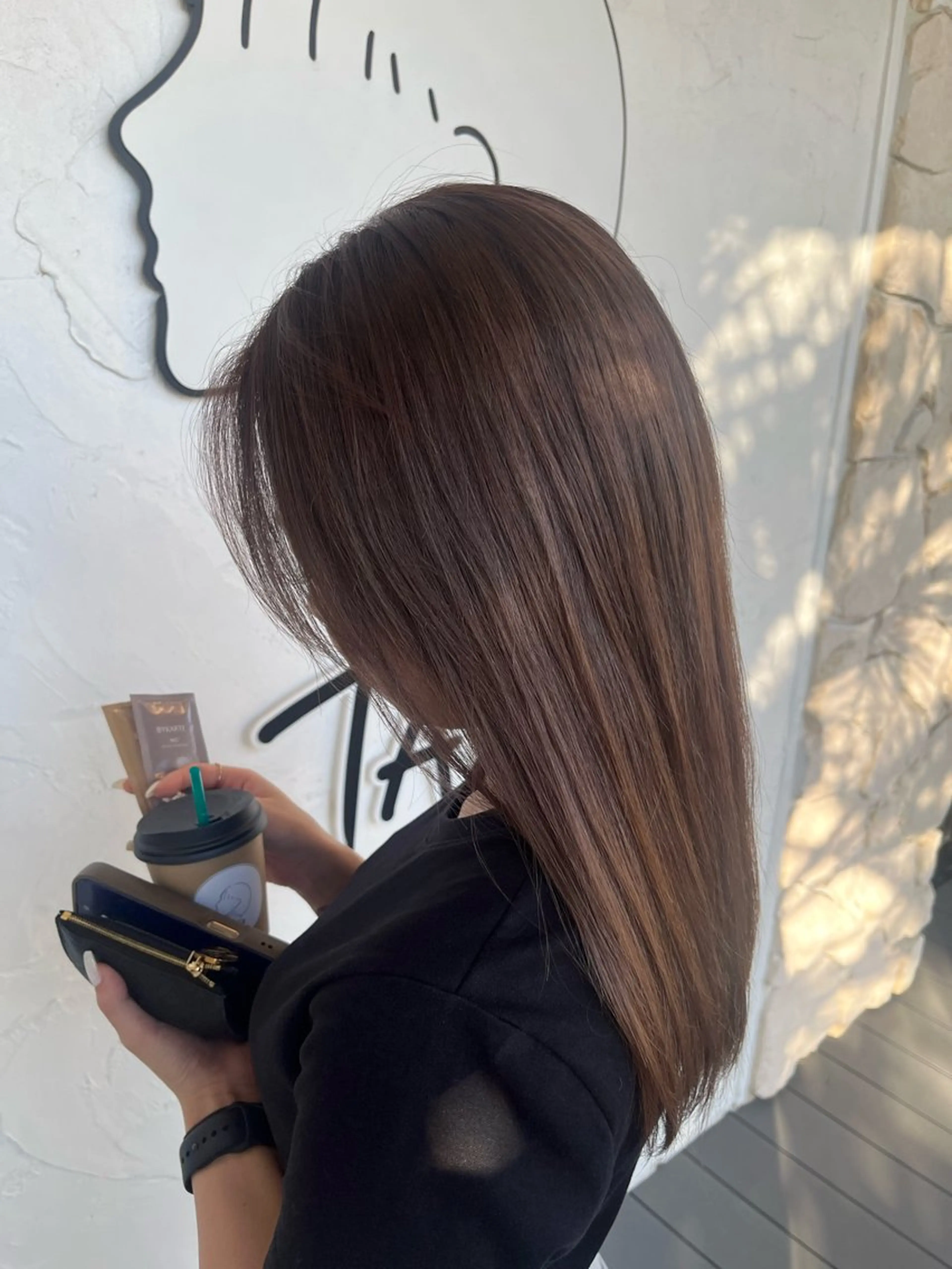 セミロング カラー カット ヘアカラー 金沢市/美容師/ 岡島由希美のマツエク・マツパデザイン