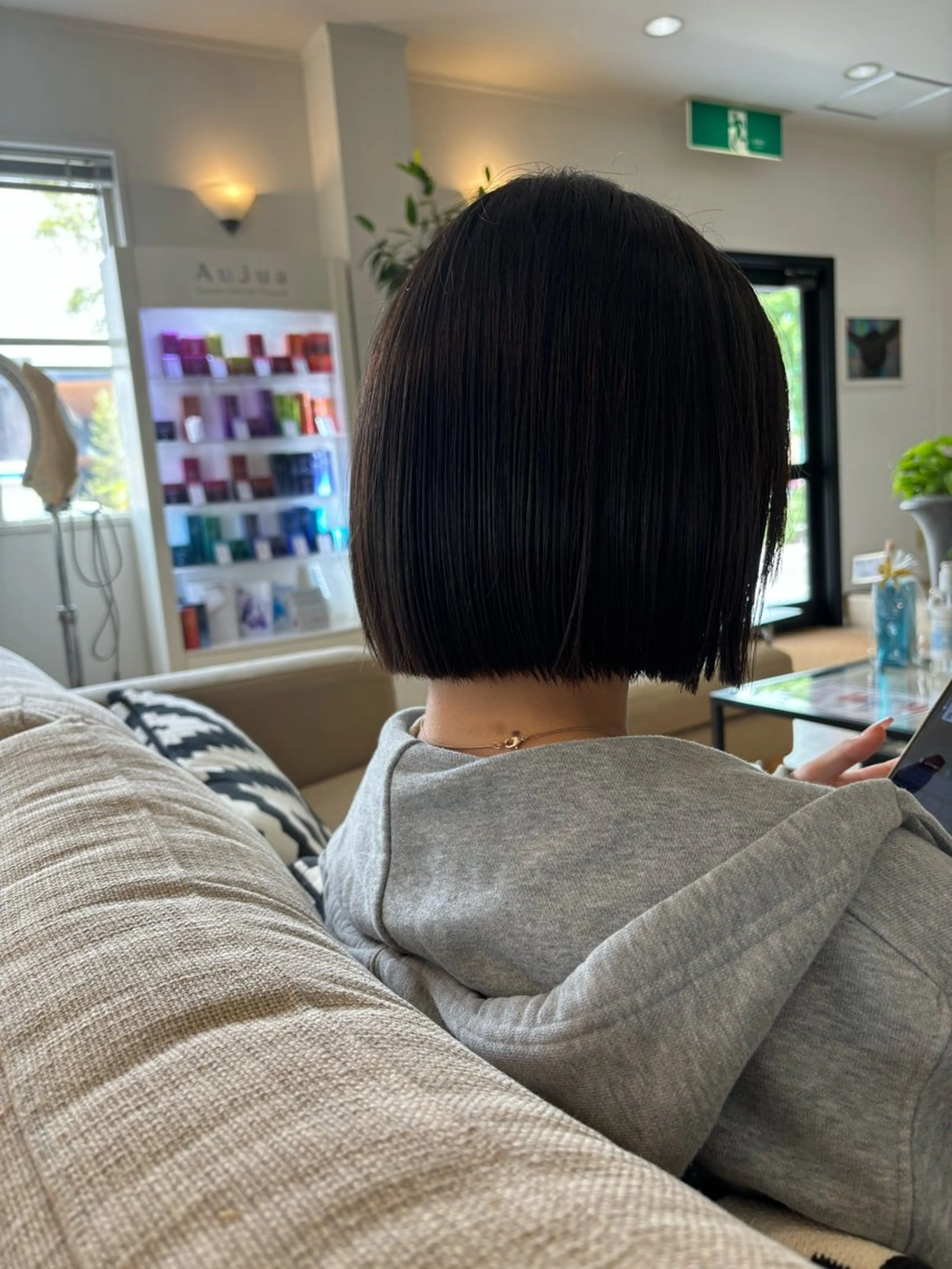 ショート 切りっぱなしボブ ボブ uhair  香久山店所属・市野 ひかるのヘアスタイル
