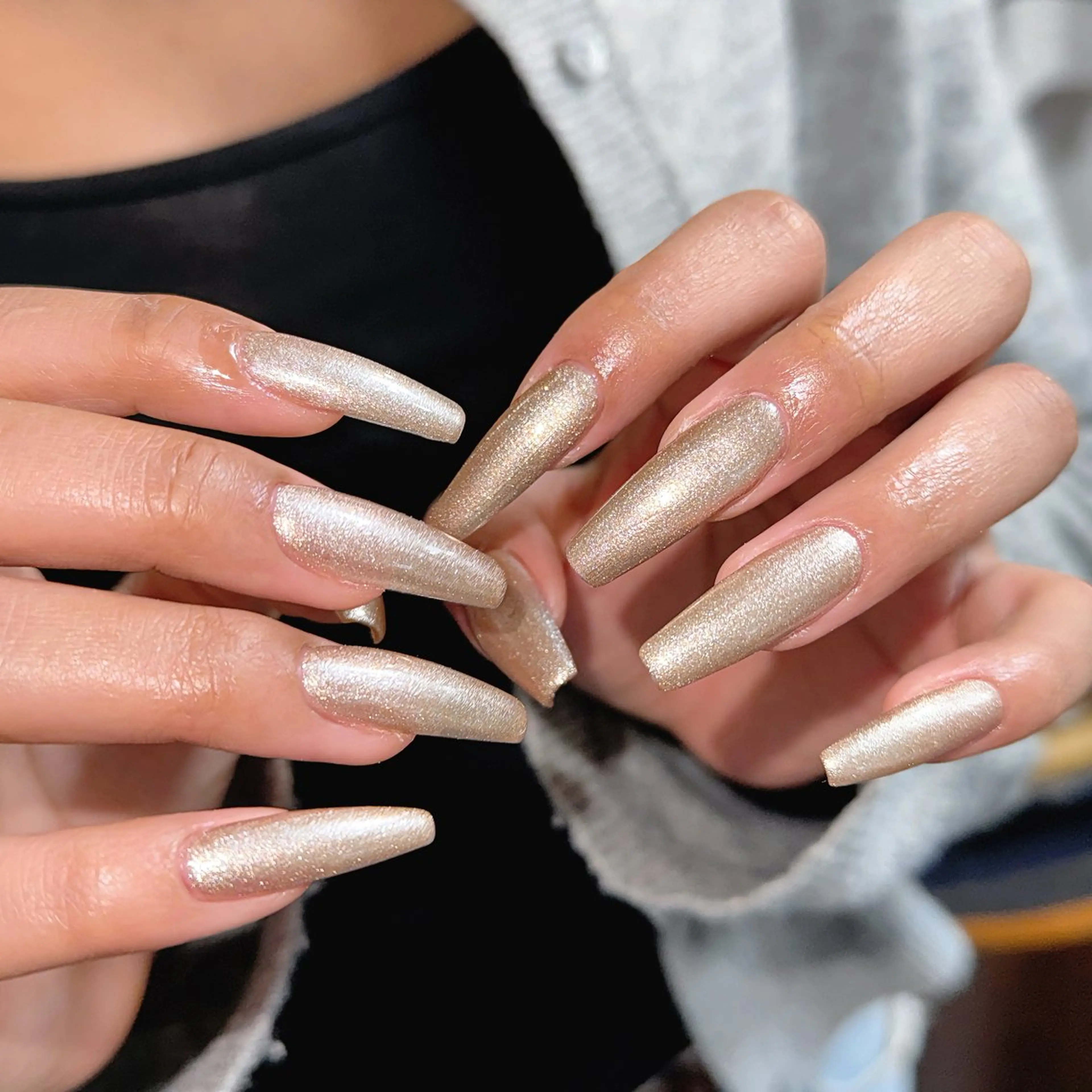 ネイル 長さ出し フレンチネイル マグネットネイル シンプルネイル ワンホンネイル ハンドネイル 🫧OPELIA NAIL渋谷🫧のネイルデザイン