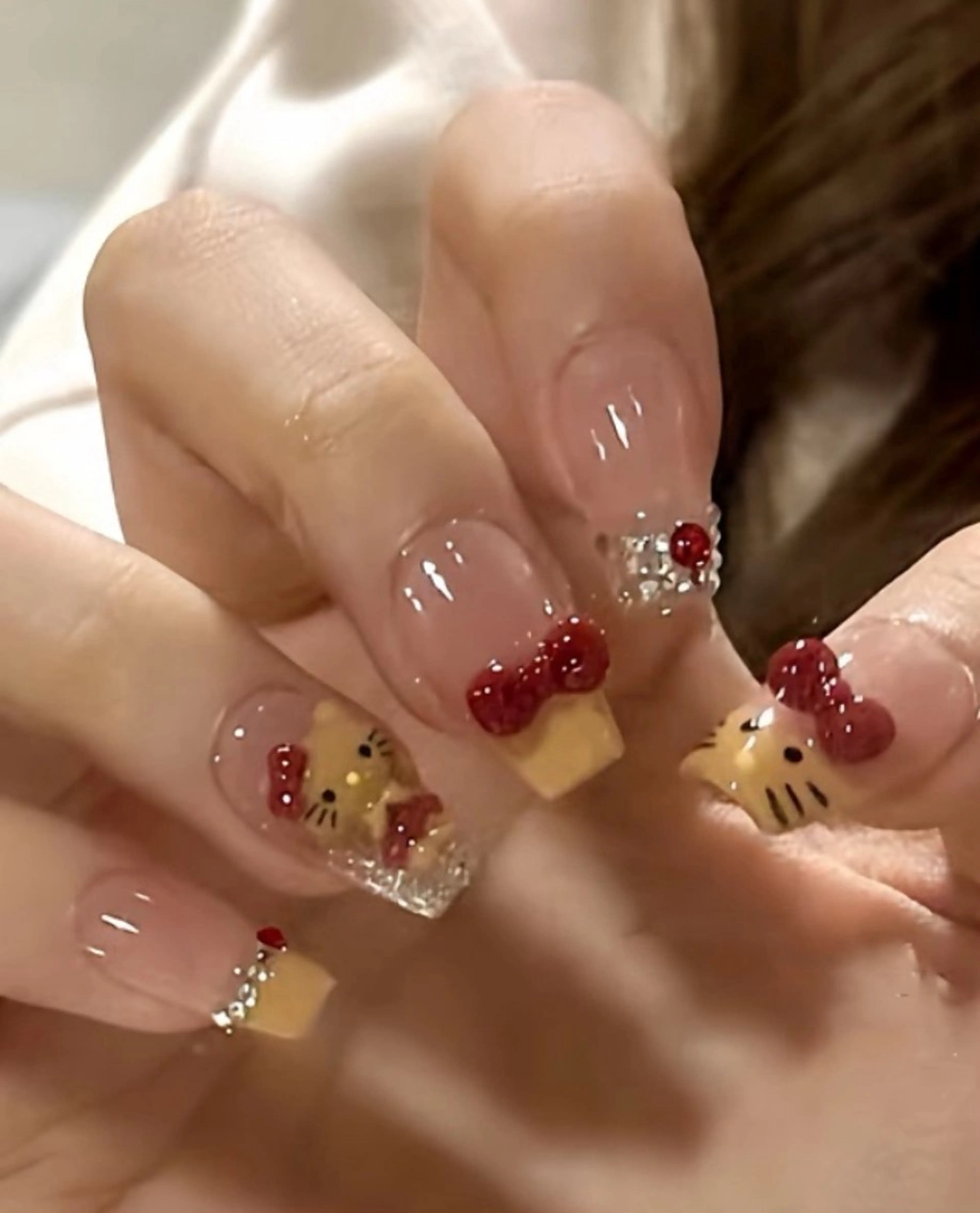 ネイル 長さ出し フレンチネイル ジェルネイル 韓国ネイル マグネットネイル sun nail池袋 モデル募集のネイルデザイン