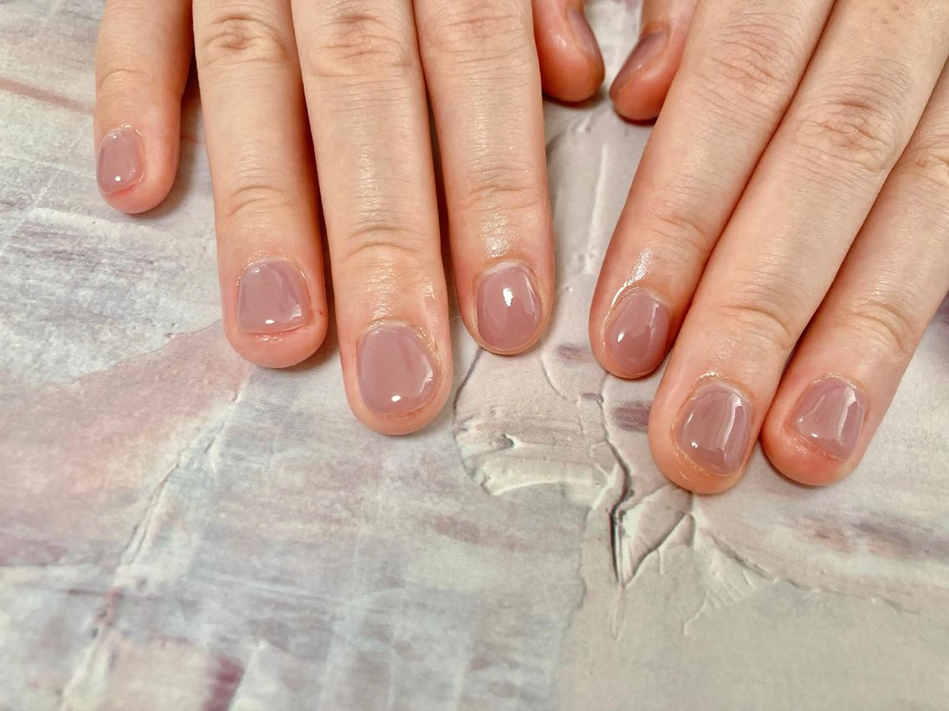 ネイル ワンカラーネイル ハンドネイル Mogu nail 二子玉川のネイルデザイン