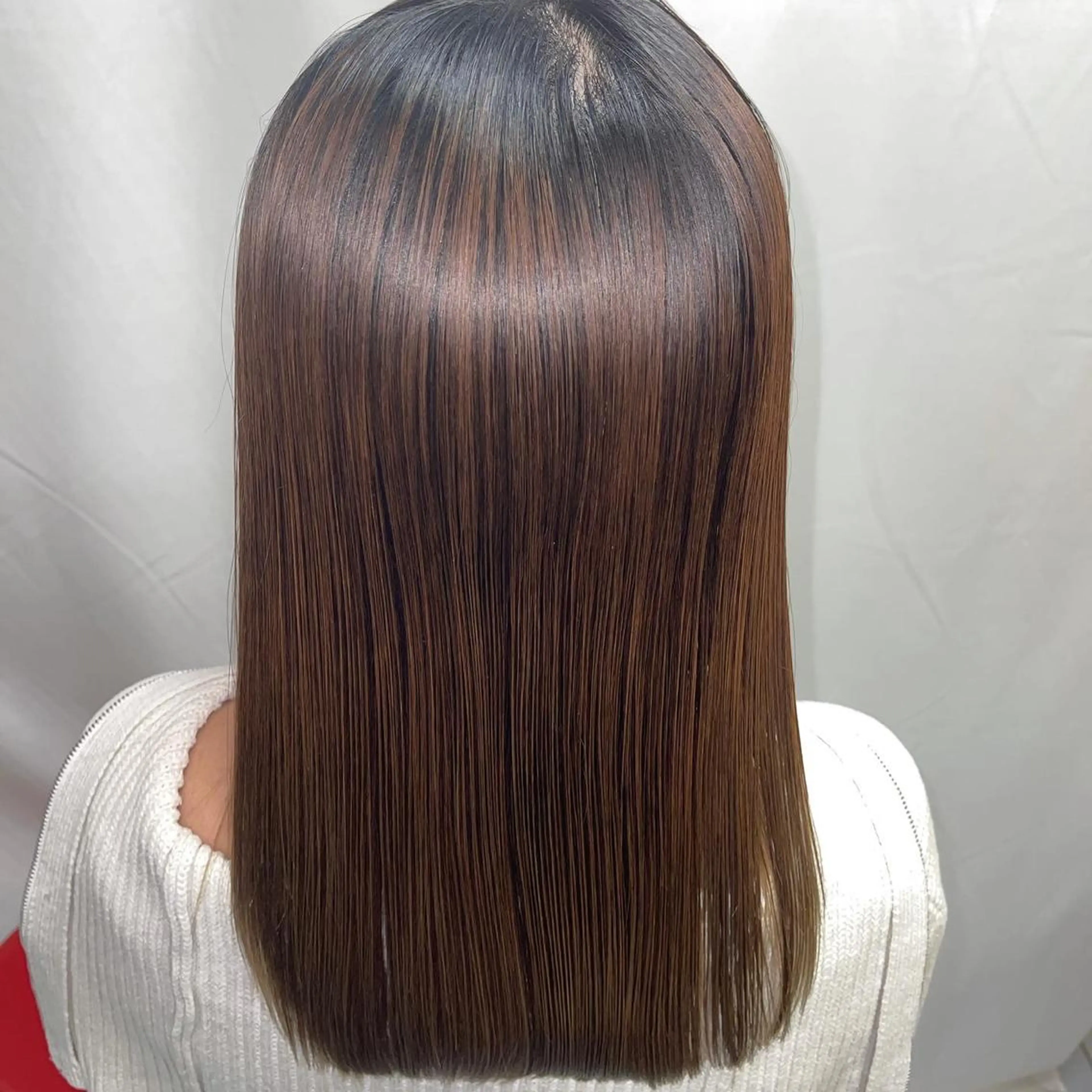 セミロング トリートメント 髪質改善/縮毛矯正 /ブリーチ矯正/岡部のヘアスタイル