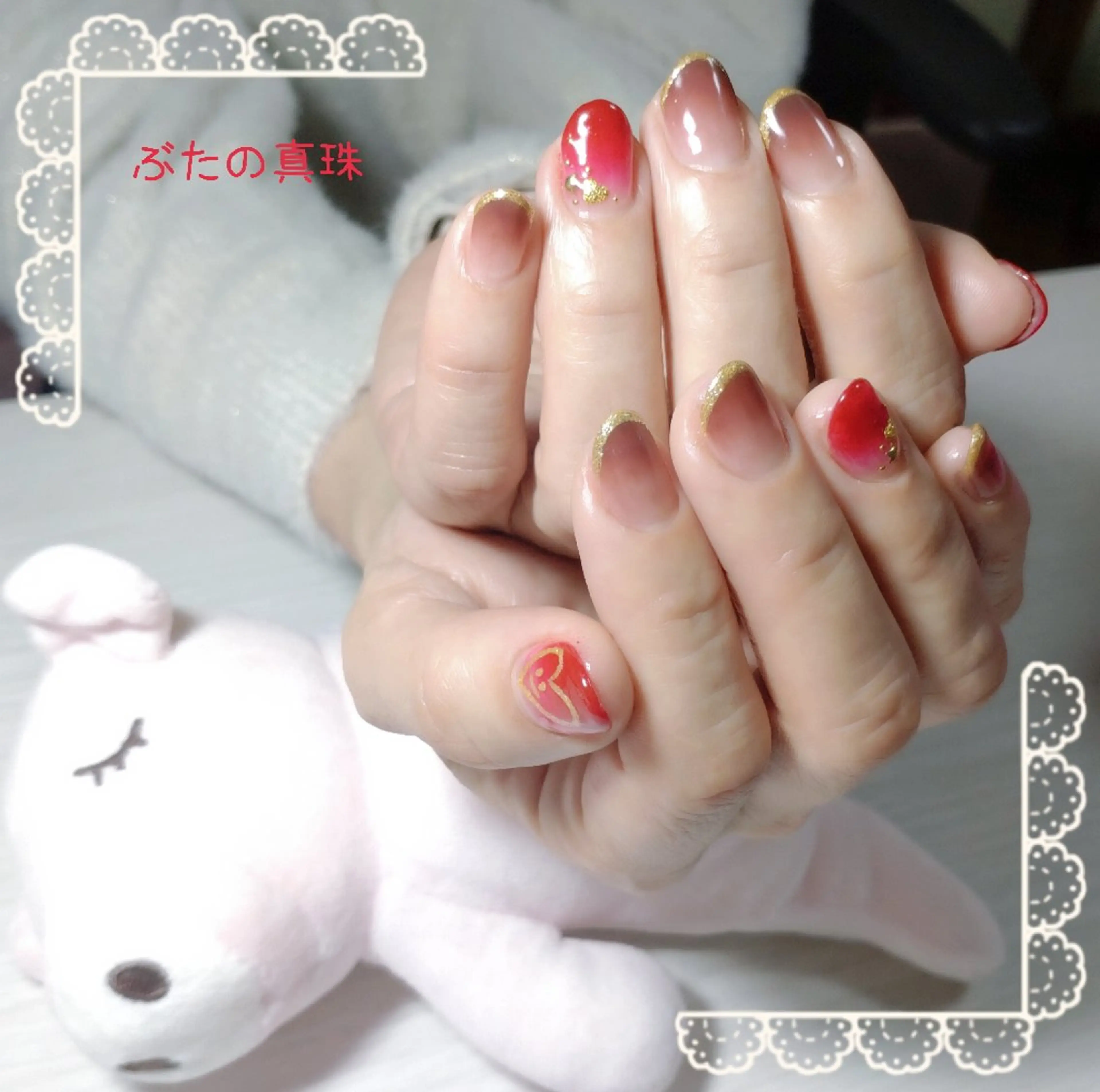 ネイル ハンドネイル 林 珠里のネイルデザイン